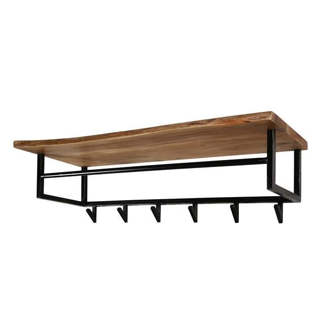 Kapstok Eddie 6 haken + plank