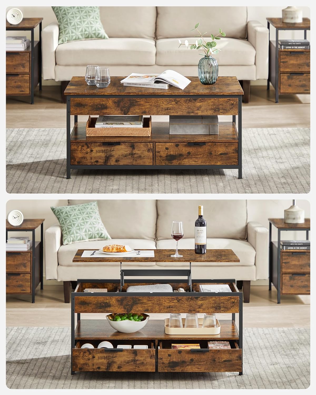 Salontafel met Hefblad – "Urban Edge" Collectie