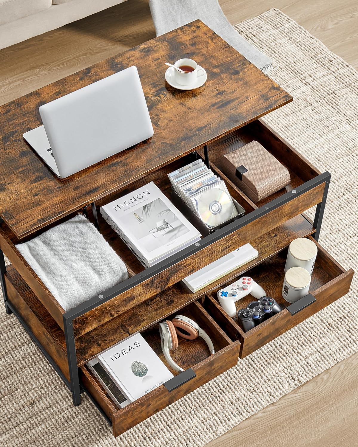 Salontafel met Hefblad – "Urban Edge" Collectie
