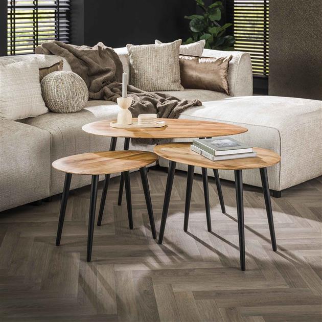 Organische Salontafel set van 3 | Organische Salontafels