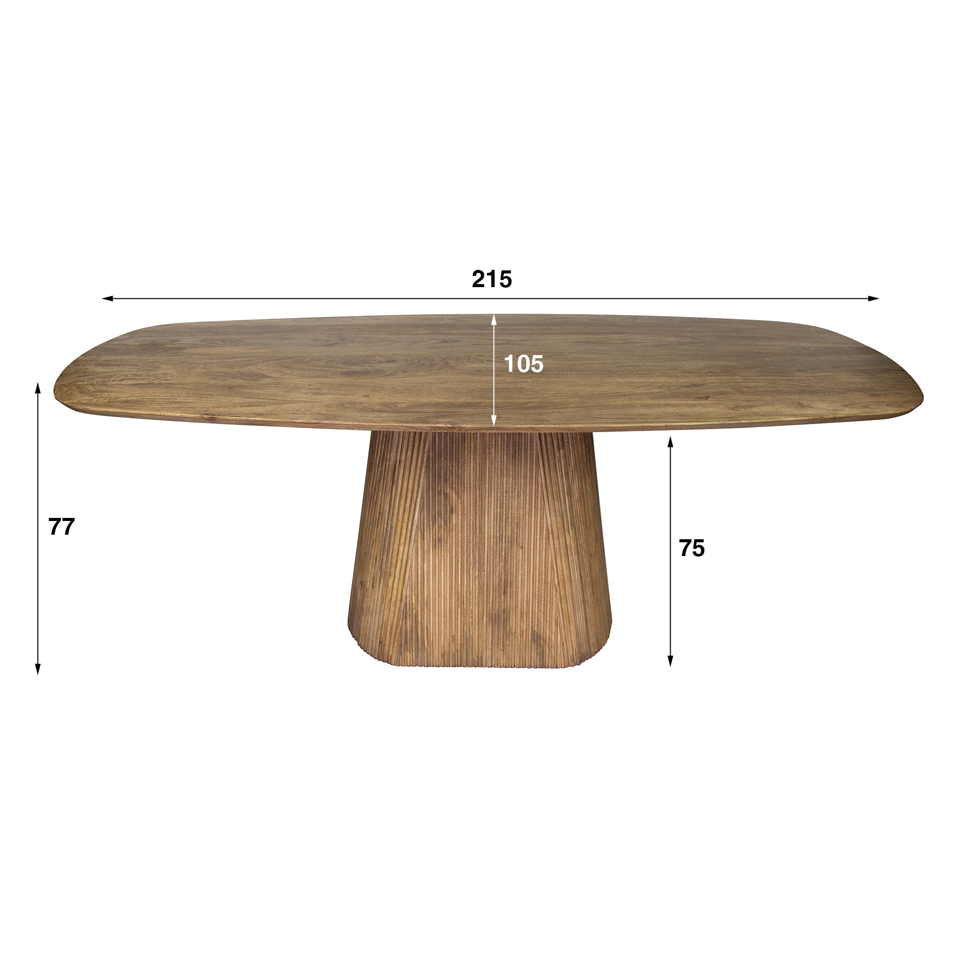 Organische eetkamertafel Flow