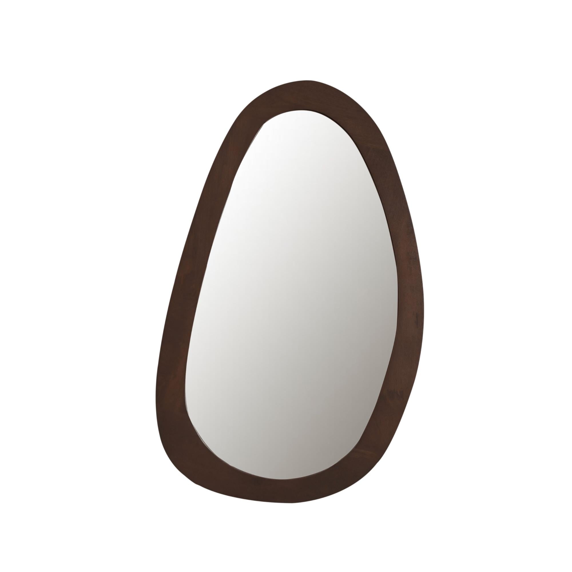 Spiegel Lou | 60 cm | Walnut - Industrieelinhuis.nl