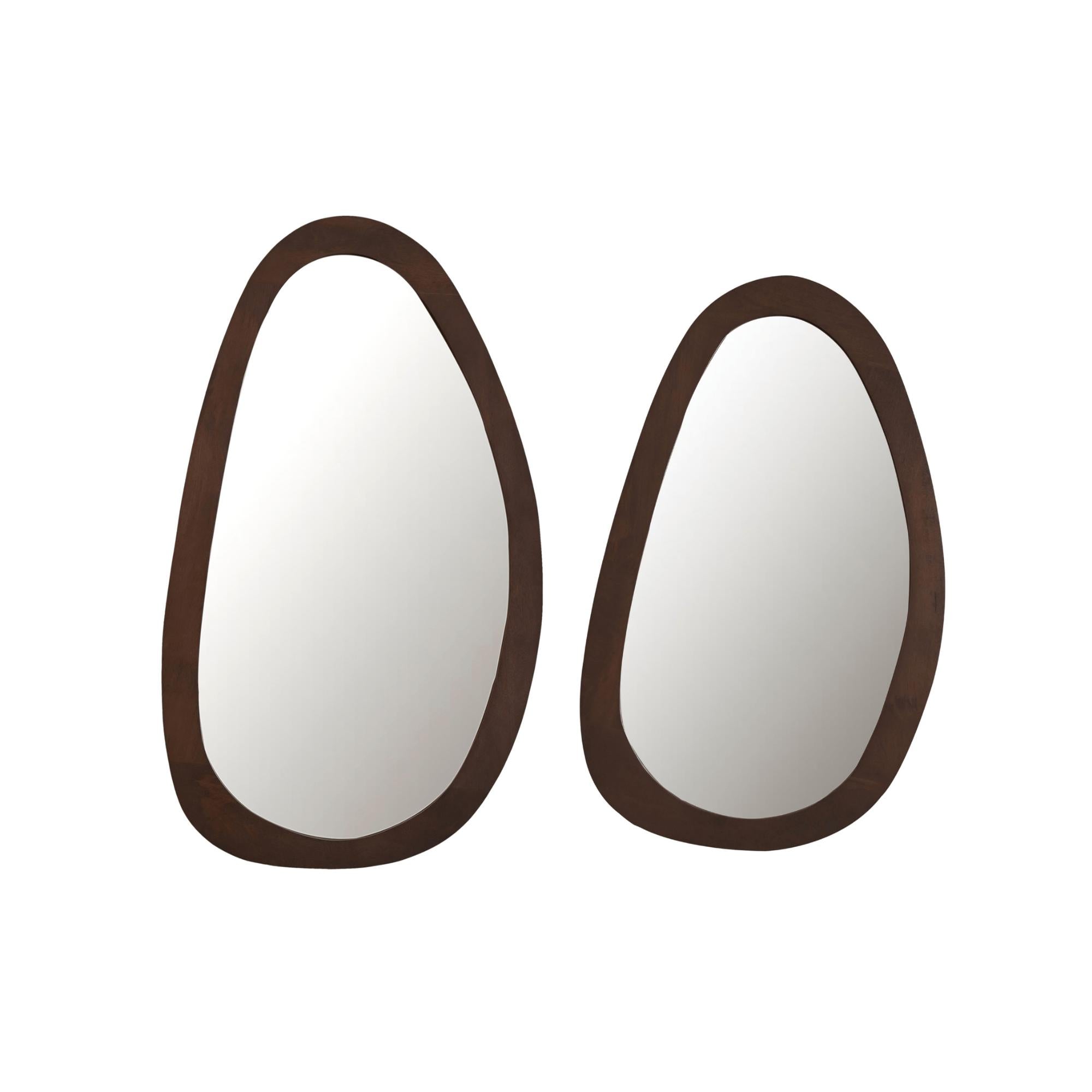 Spiegel Lou | 60 cm | Walnut - Industrieelinhuis.nl
