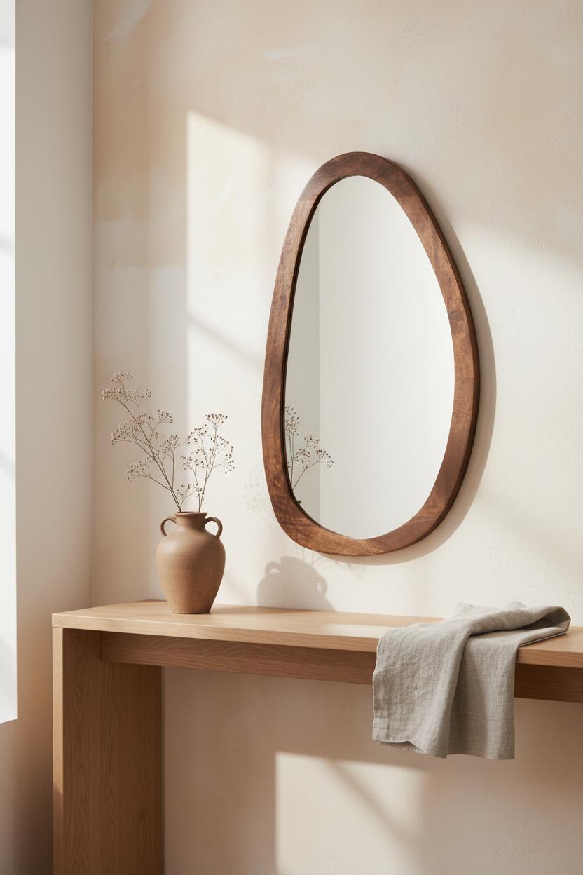 Spiegel Lou Donkerbruin 70cm - Industrieelinhuis.nl