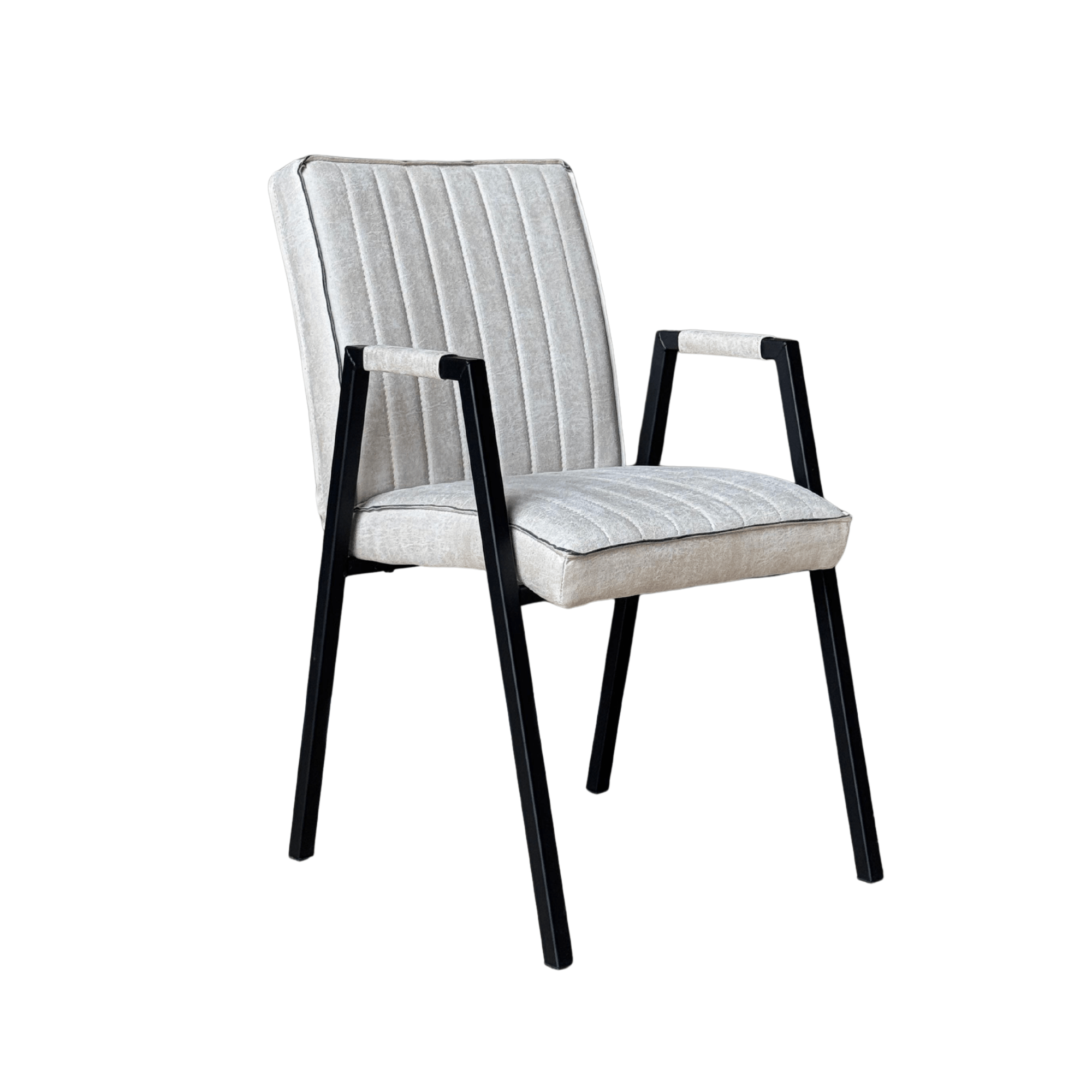 Eetkamerstoel Tivoli Bull | Beige | Met armleuning - Industrieelinhuis.nl