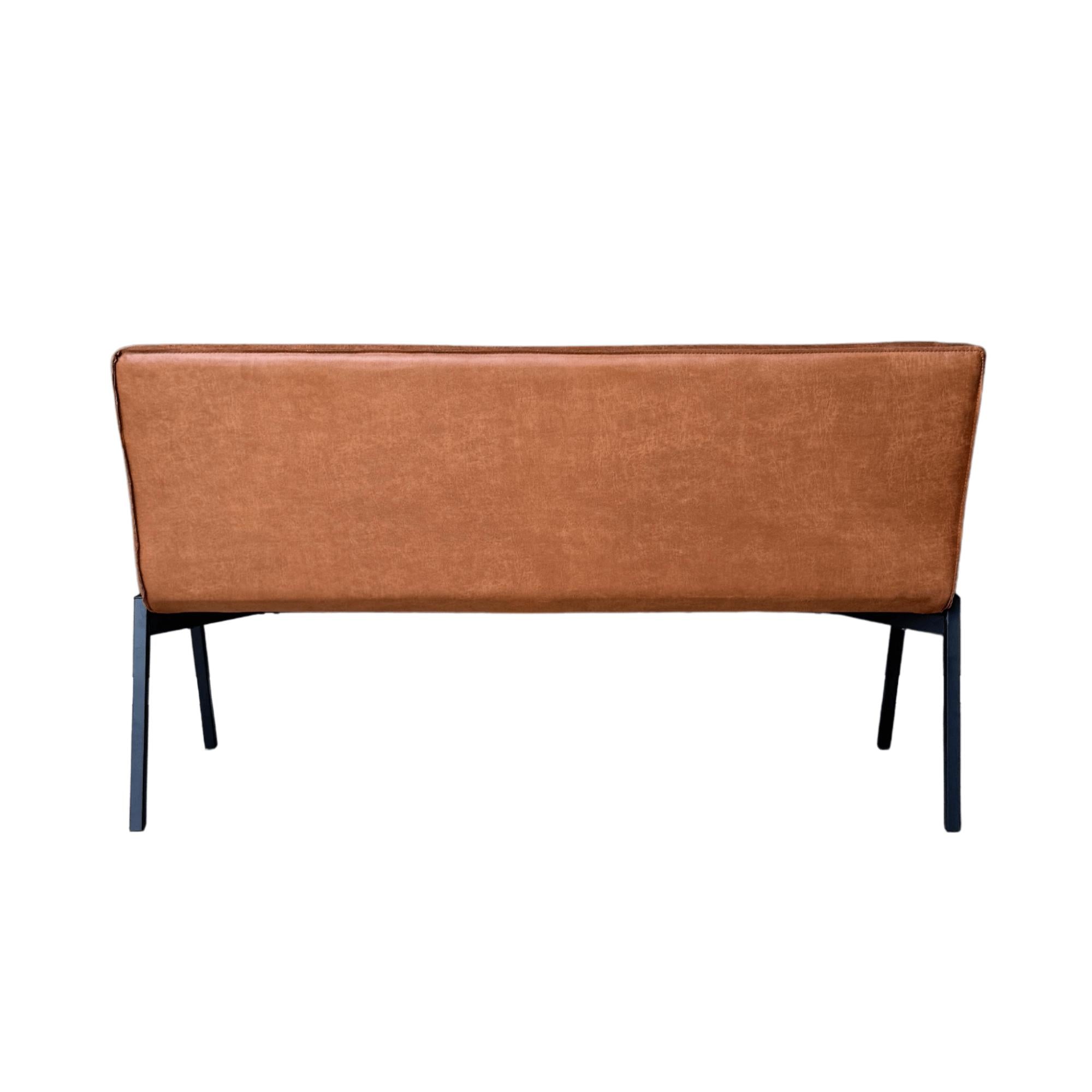 Eetkamerbank Tivoli Bull | 155 cm | Cognac - Industrieelinhuis.nl