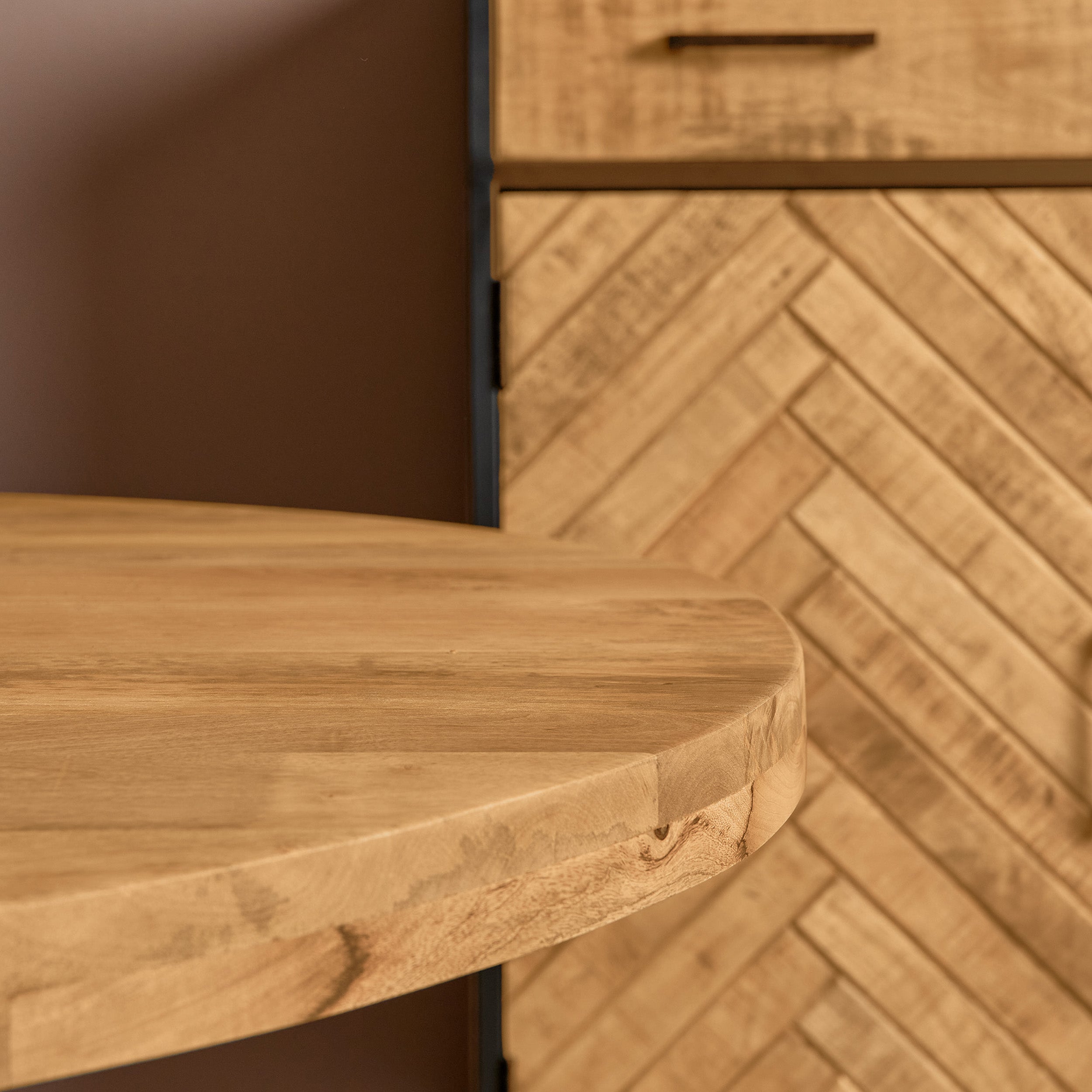 Eettafel Denver | Ovaal | Mangohout Staal | 210 cm