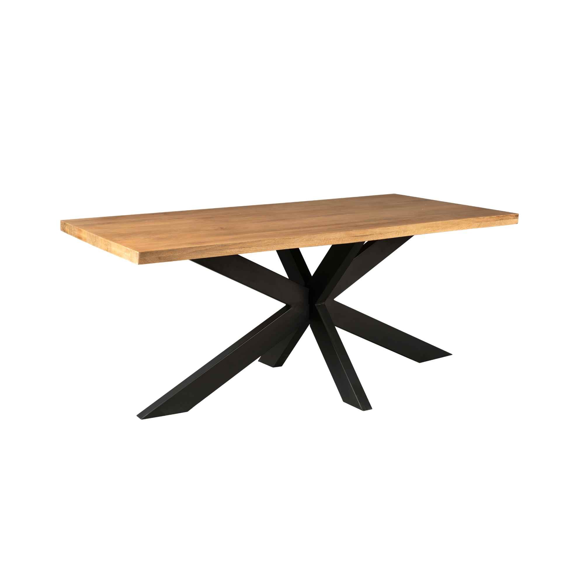 Eettafel Mangohout Denver | Rechthoek matrixpoot | 160 cm