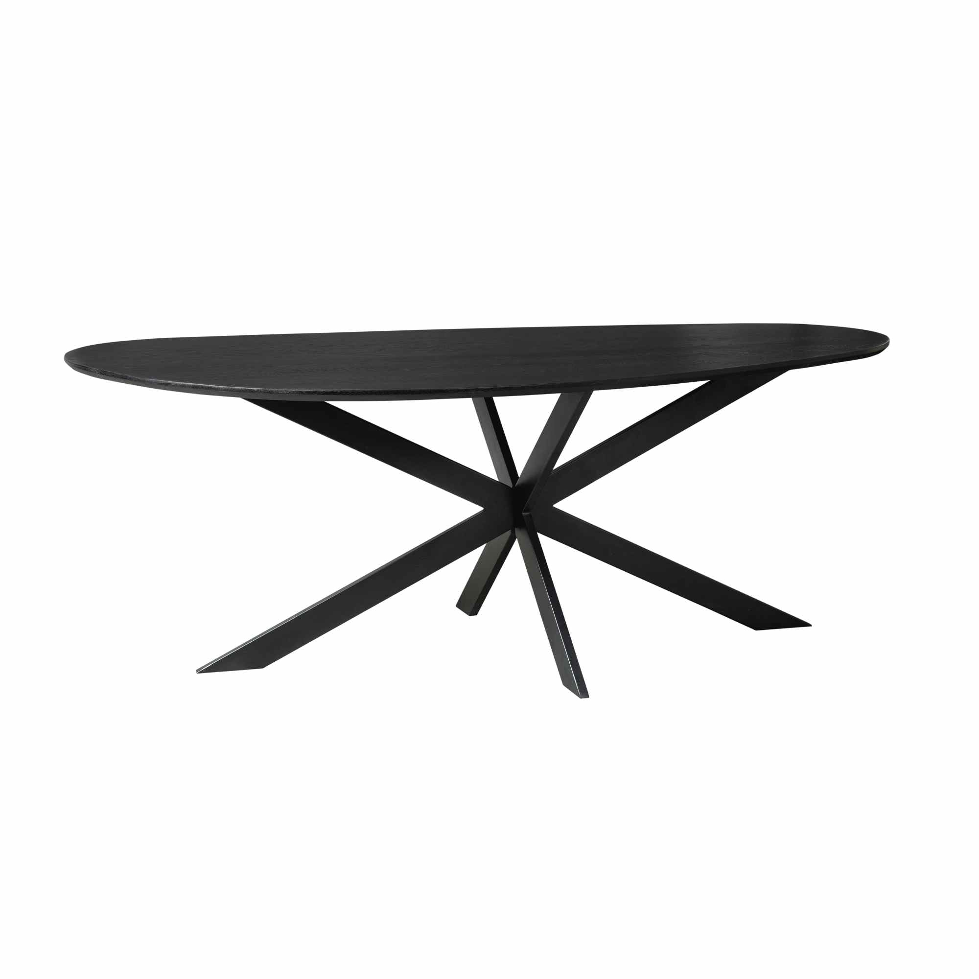 Eettafel Cloud | 180 cm | Eiken | Zwart