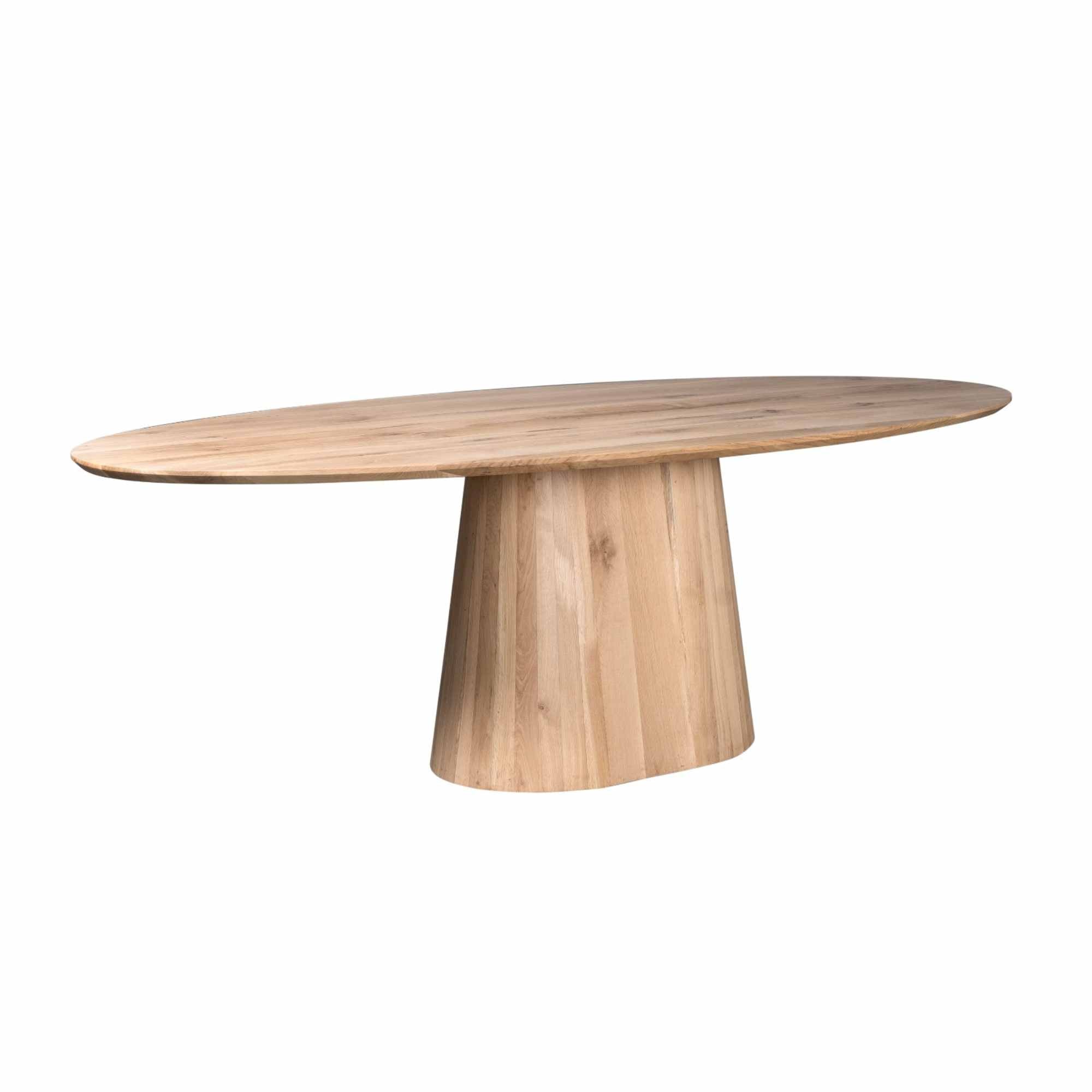 Eettafel Riga | 210 cm | Naturel Eiken - Industrieelinhuis.nl