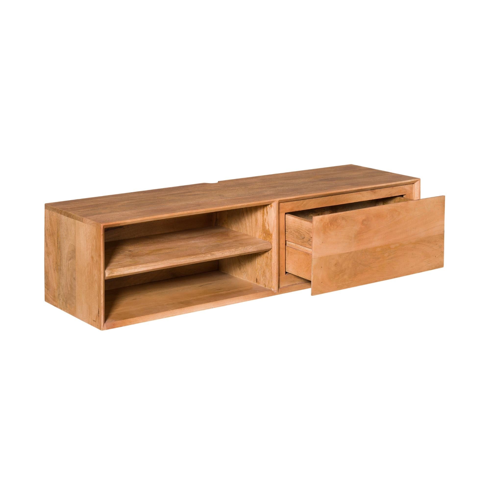 Zwevend tv meubel Ambiance Naturel | 120 cm - Industrieelinhuis.nl