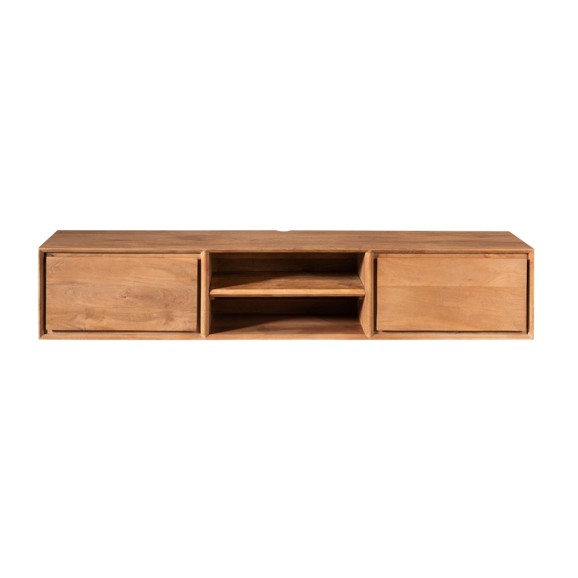Zwevend tv meubel Ambiance Naturel | 160 cm - Industrieelinhuis.nl