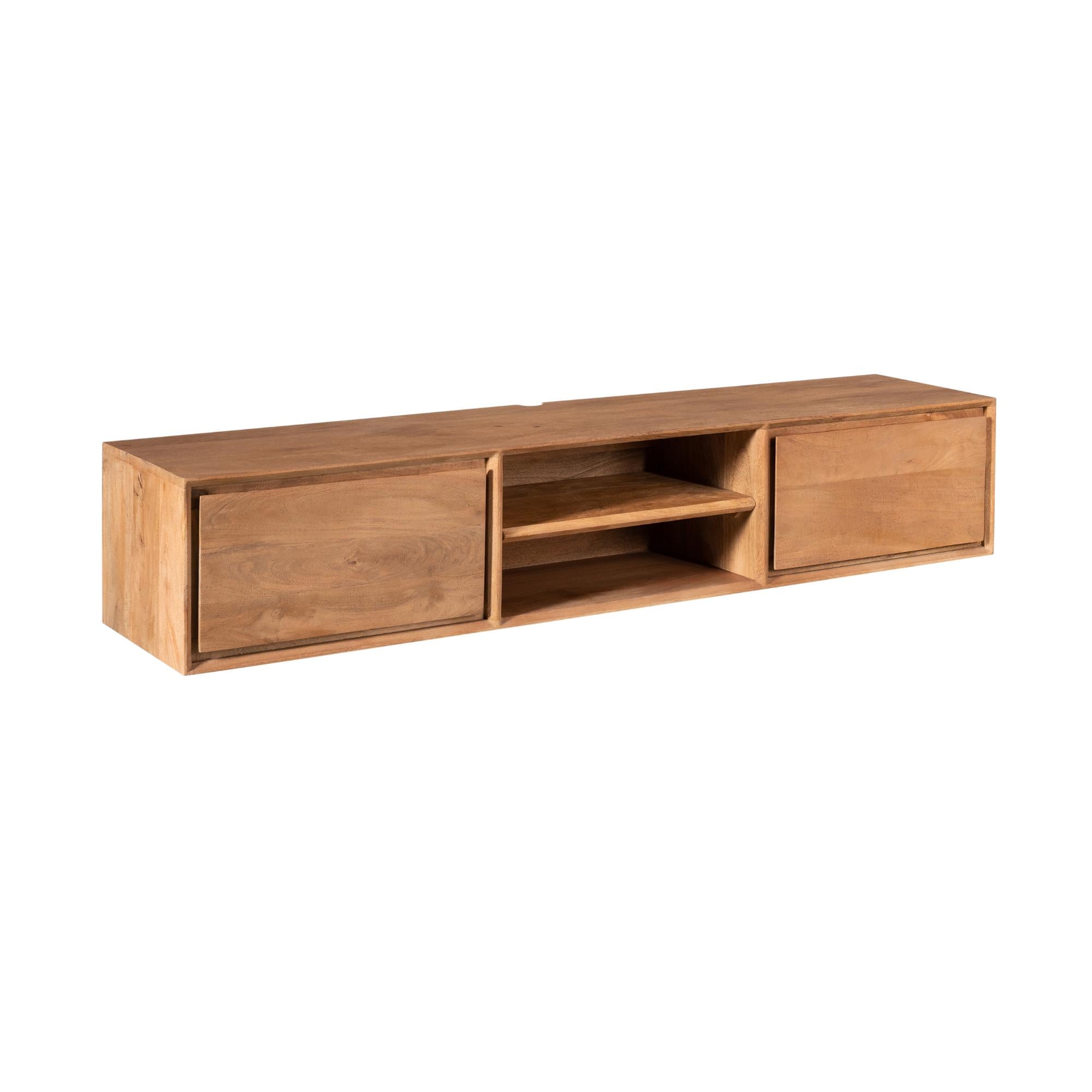 Zwevend tv meubel Ambiance Naturel | 160 cm - Industrieelinhuis.nl