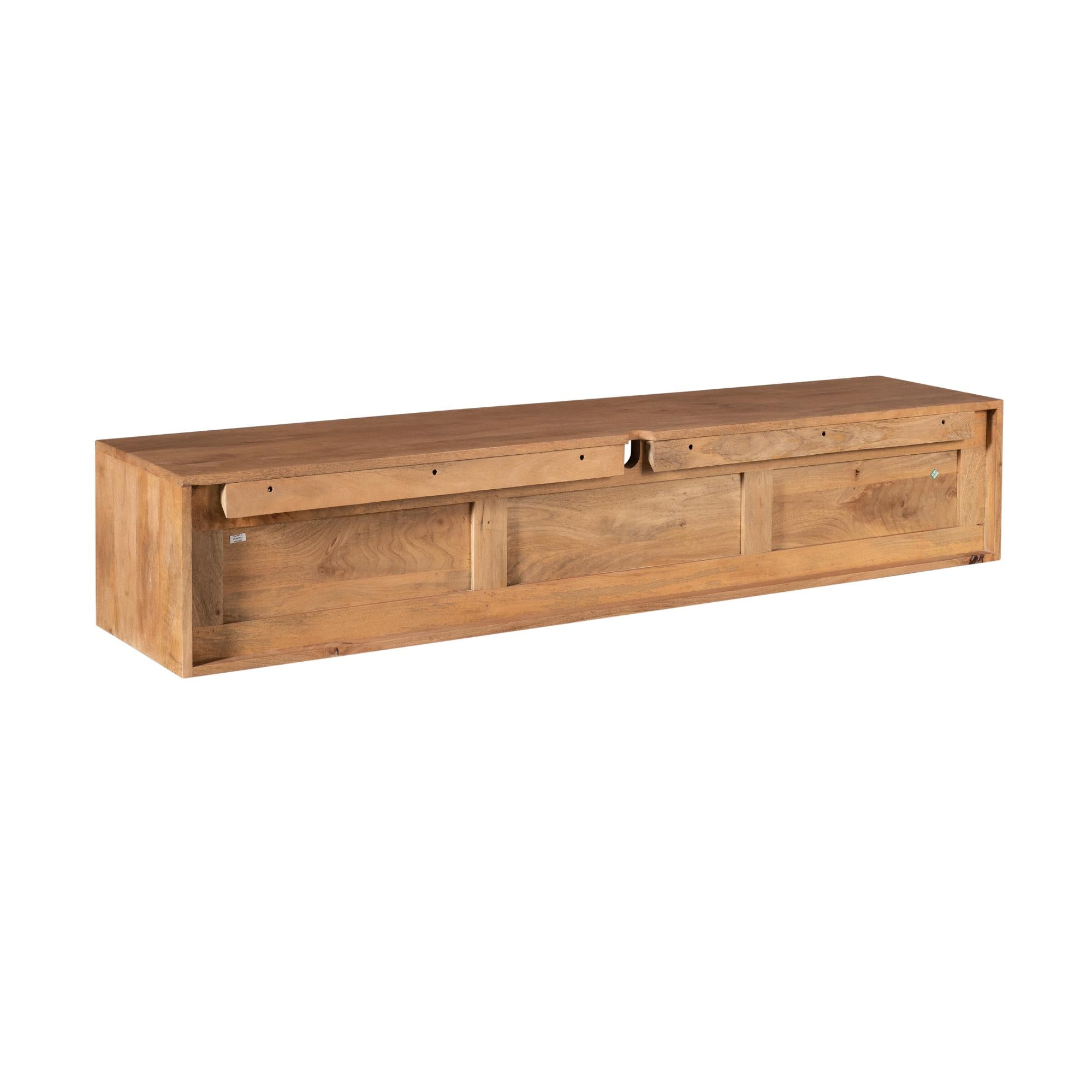 Zwevend tv meubel Ambiance Naturel | 160 cm - Industrieelinhuis.nl