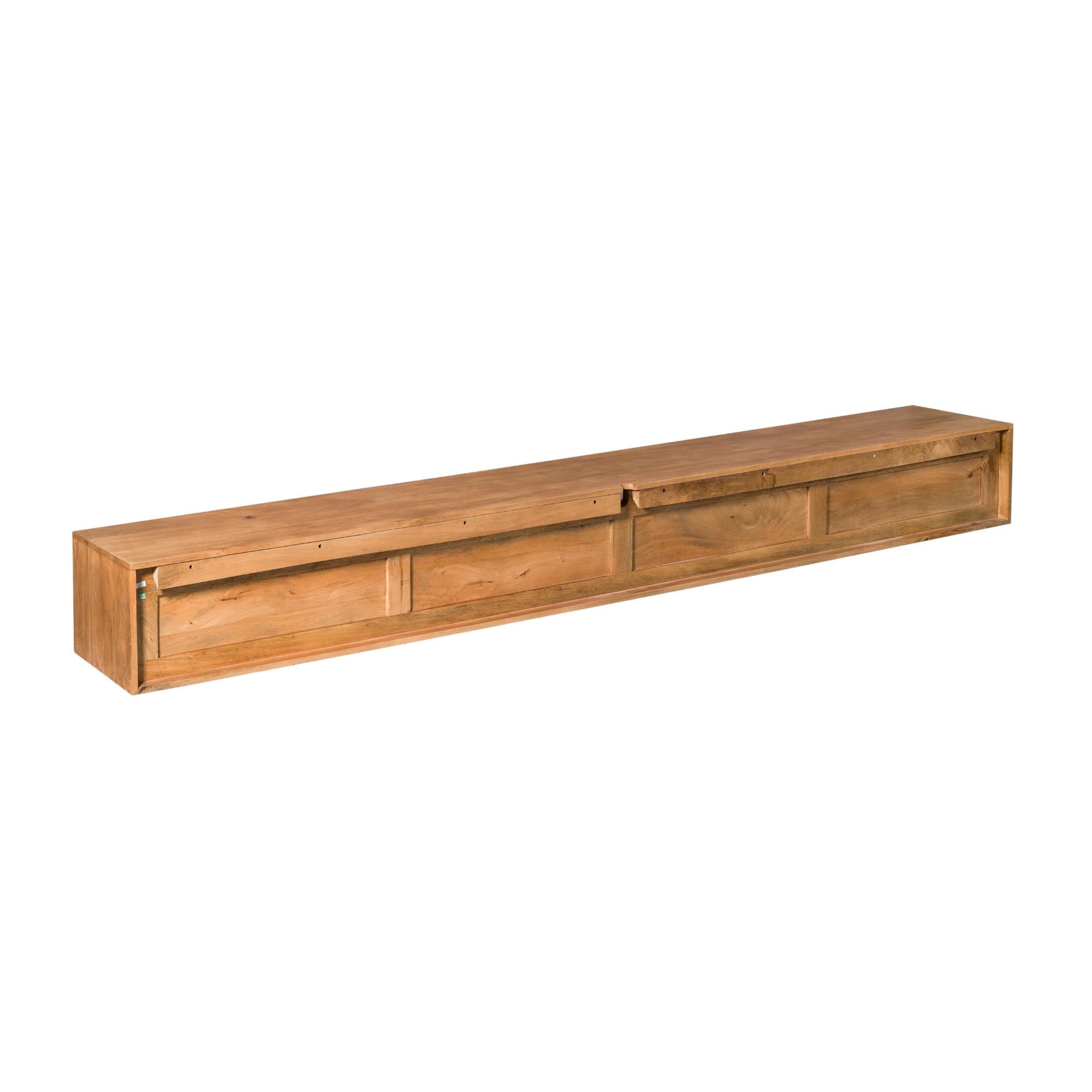 Zwevend tv meubel Ambiance Naturel | 240 cm - Industrieelinhuis.nl