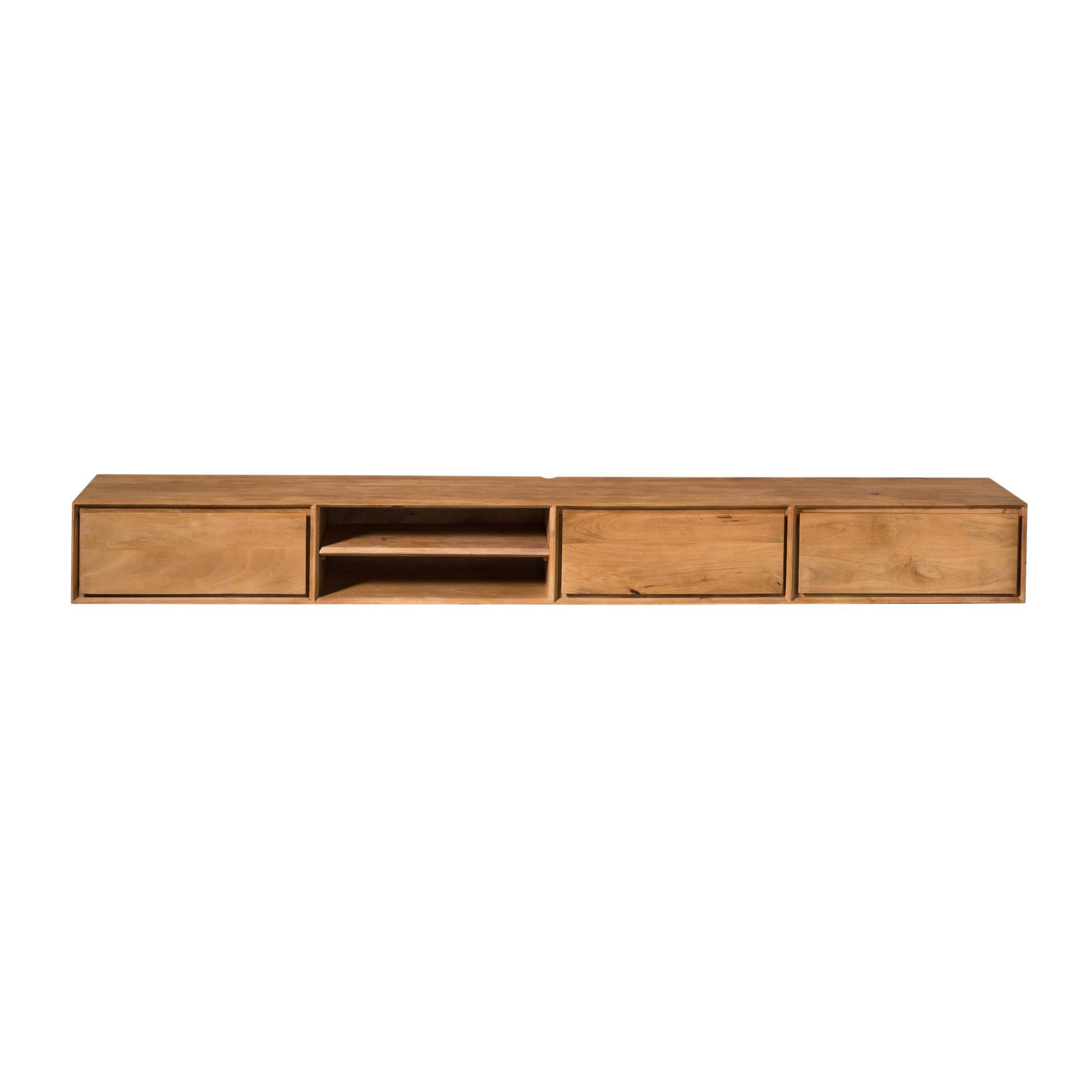 Zwevend tv meubel Ambiance Naturel | 280 cm - Industrieelinhuis.nl
