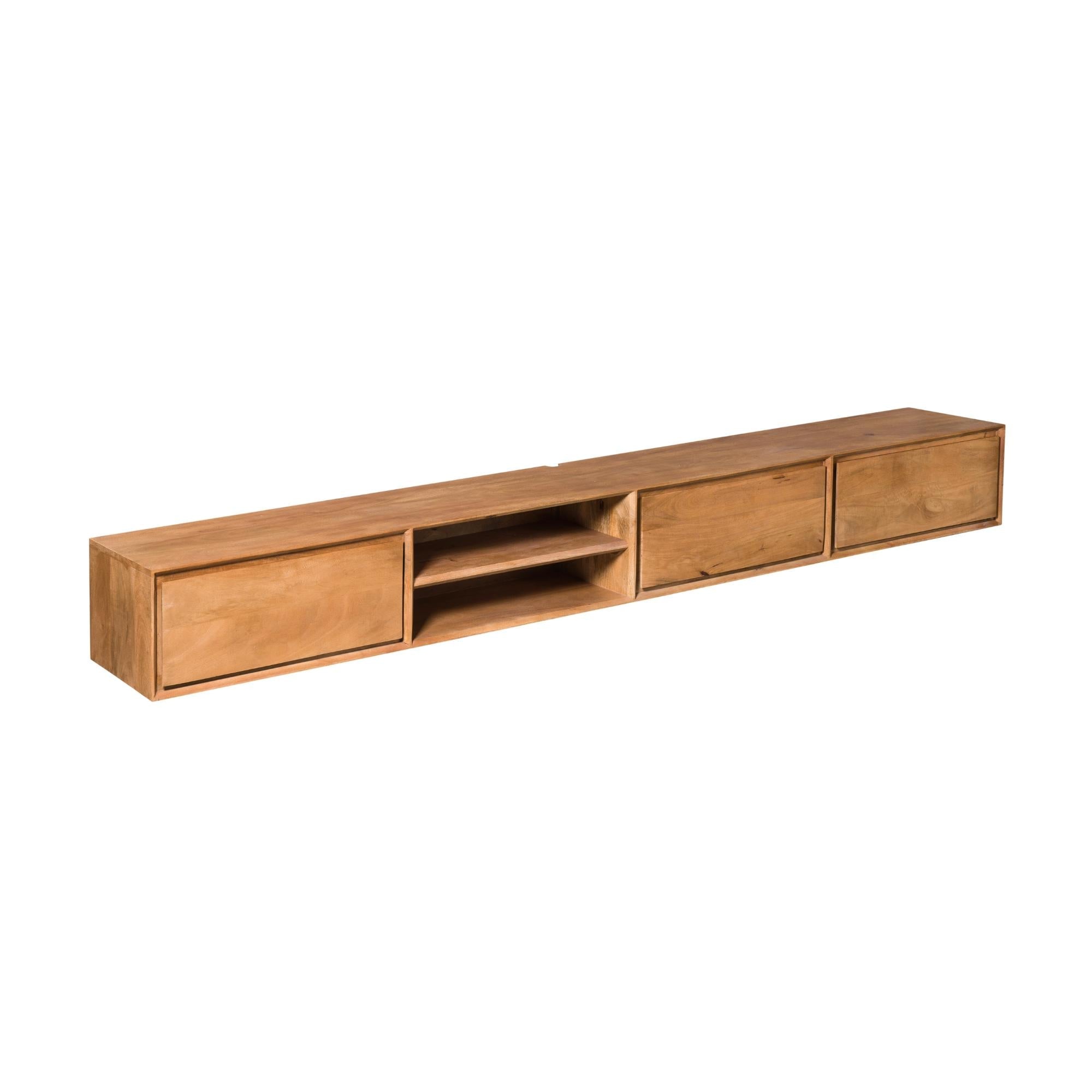 Zwevend tv meubel Ambiance Naturel | 280 cm - Industrieelinhuis.nl