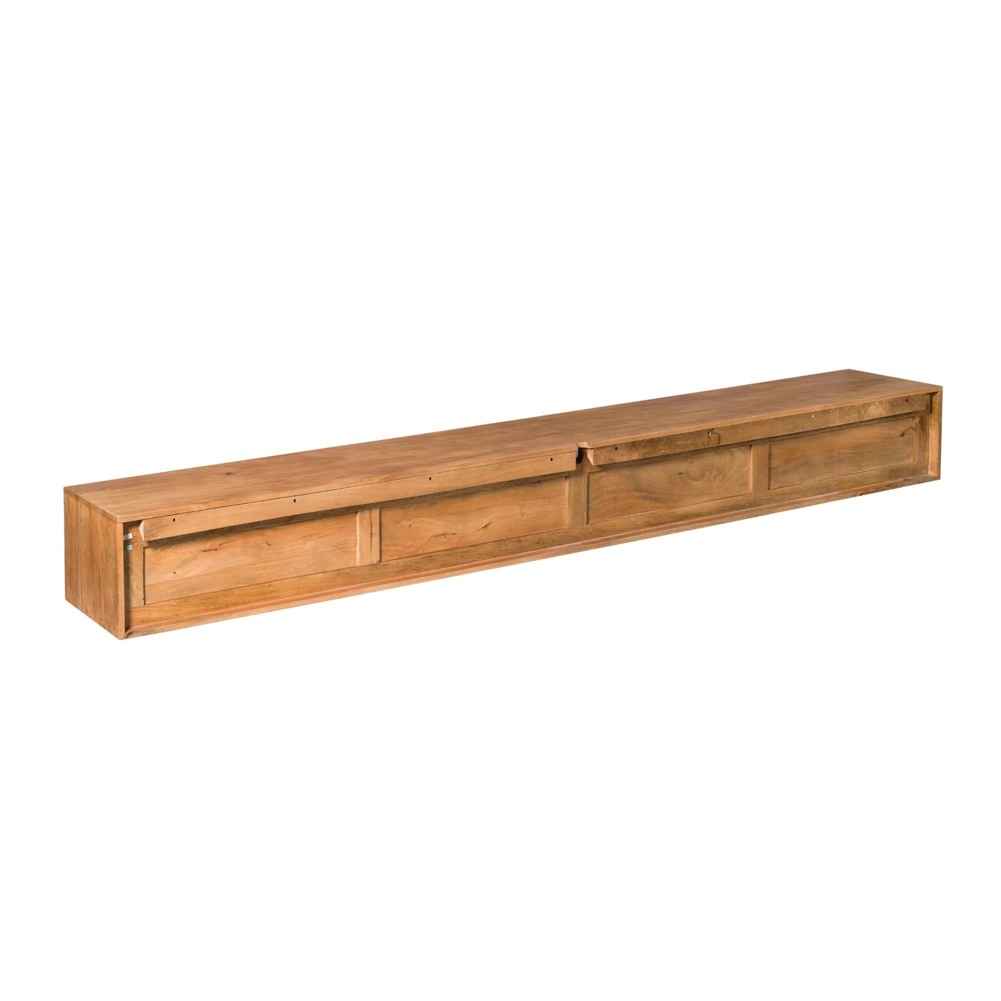 Zwevend tv meubel Ambiance Naturel | 280 cm - Industrieelinhuis.nl