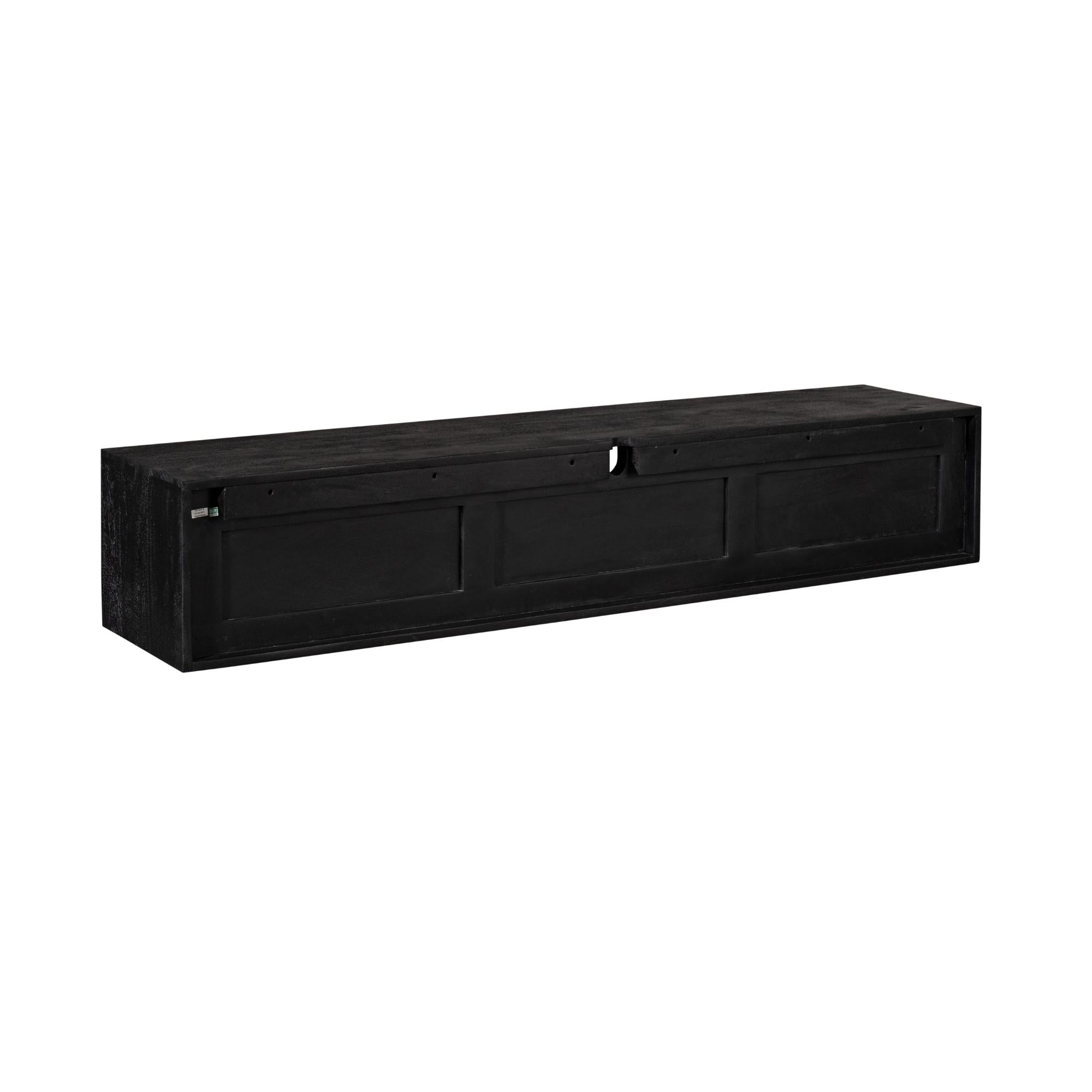 Zwevend tv meubel Ambiance Black | 160 cm - Industrieelinhuis.nl
