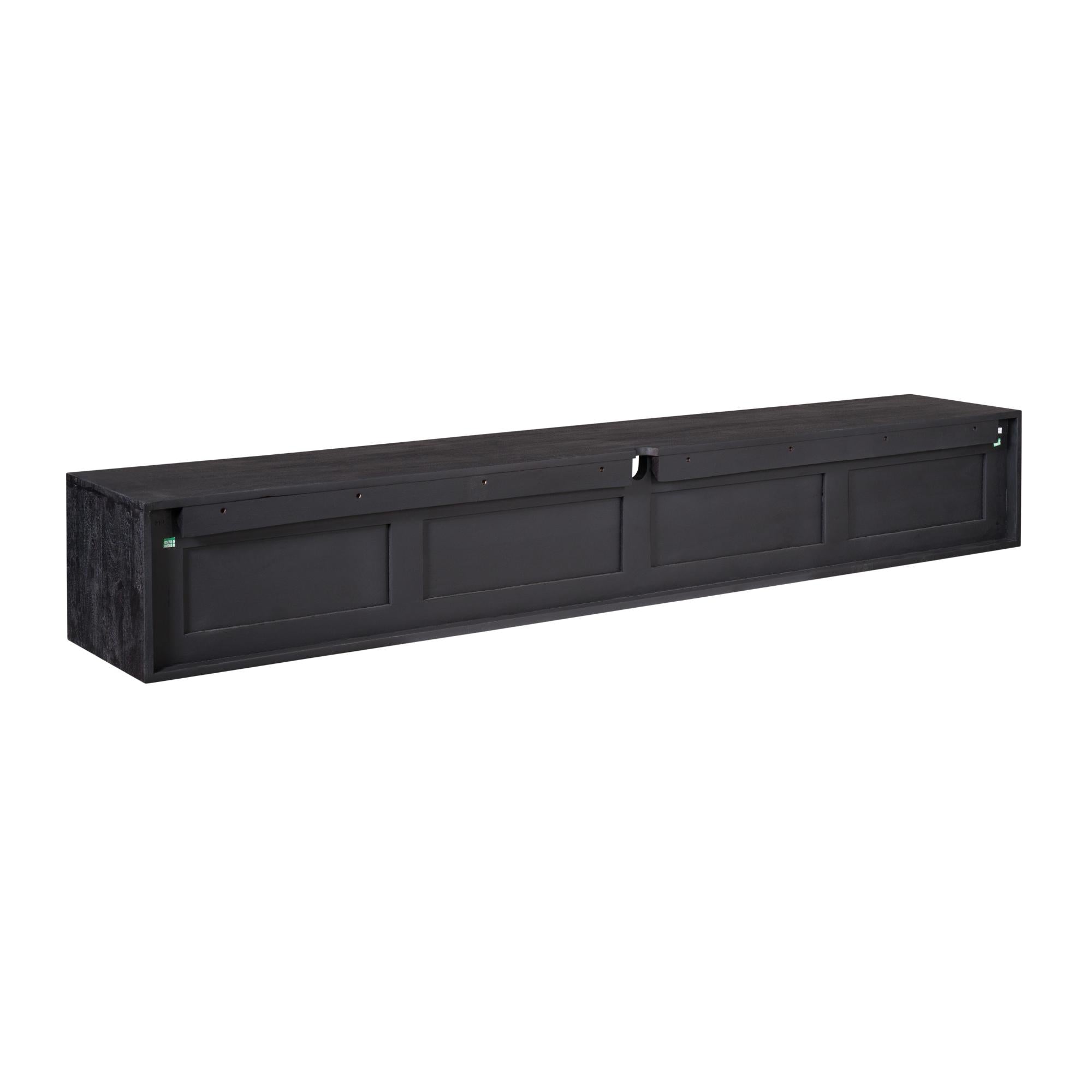 Zwevend tv meubel Ambiance Black | 200 cm - Industrieelinhuis.nl