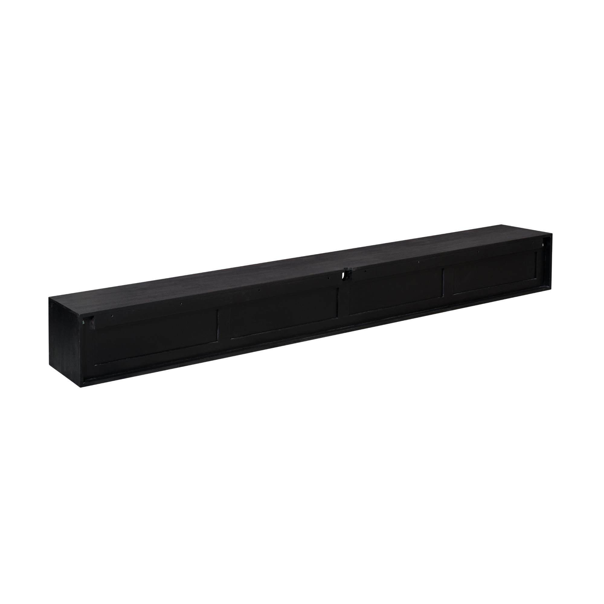 Zwevend tv meubel Ambiance Black | 240 cm - Industrieelinhuis.nl