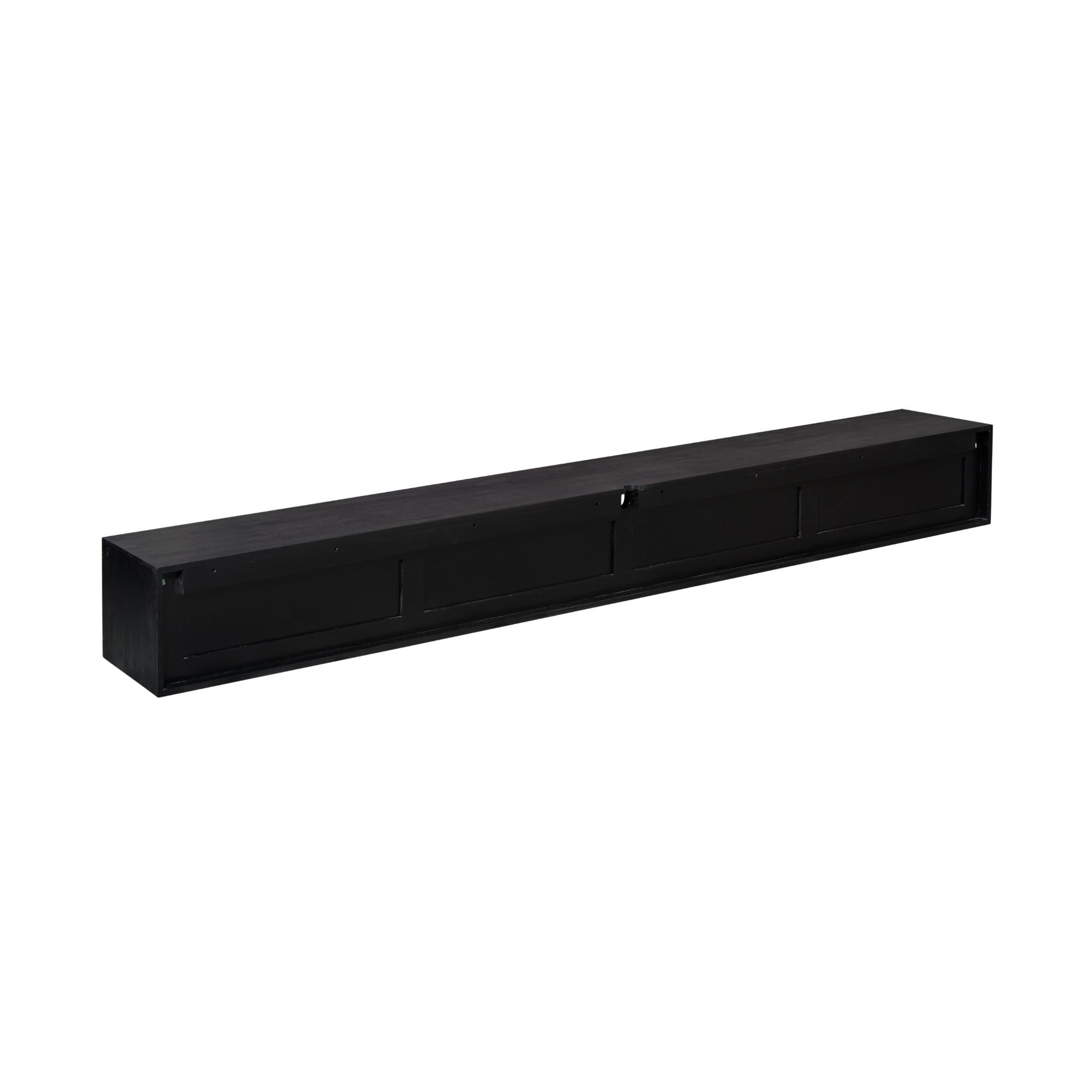 Zwevend tv meubel Ambiance Black | 280 cm - Industrieelinhuis.nl