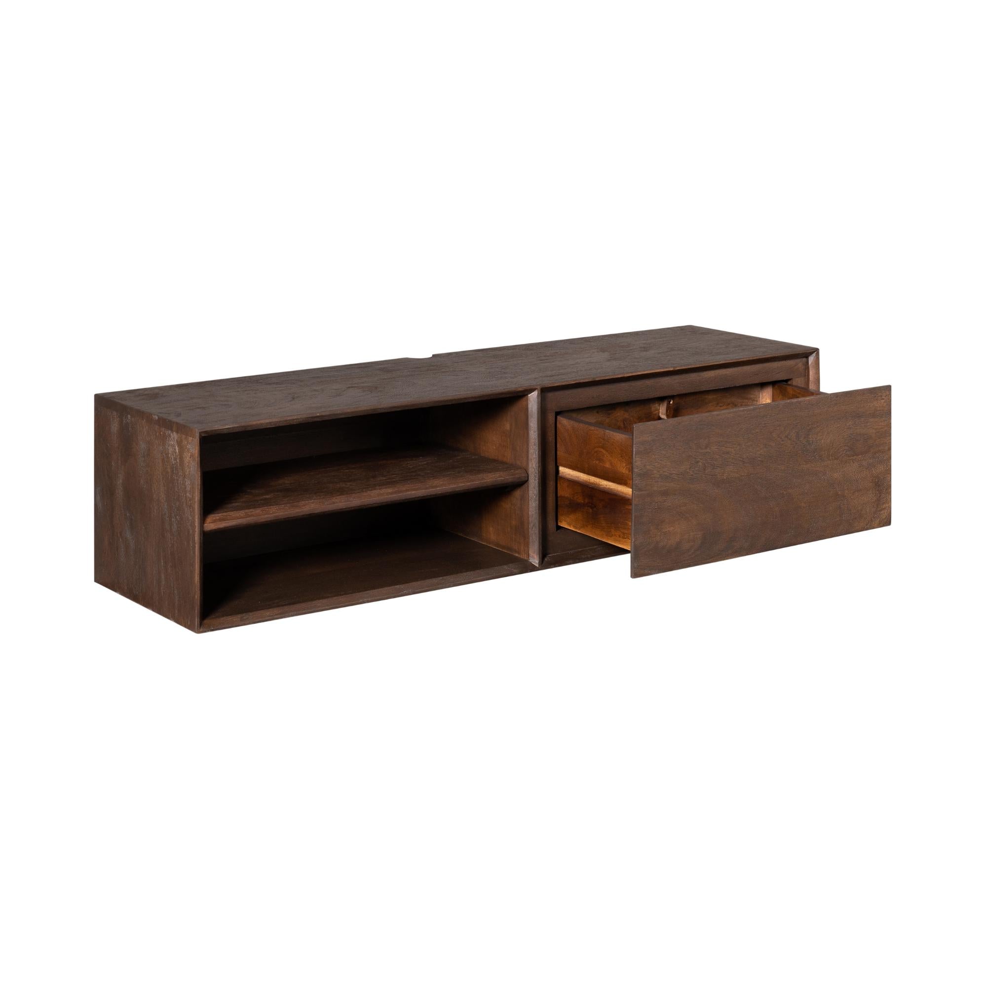 Zwevend tv meubel Ambiance Brown | 120 cm - Industrieelinhuis.nl