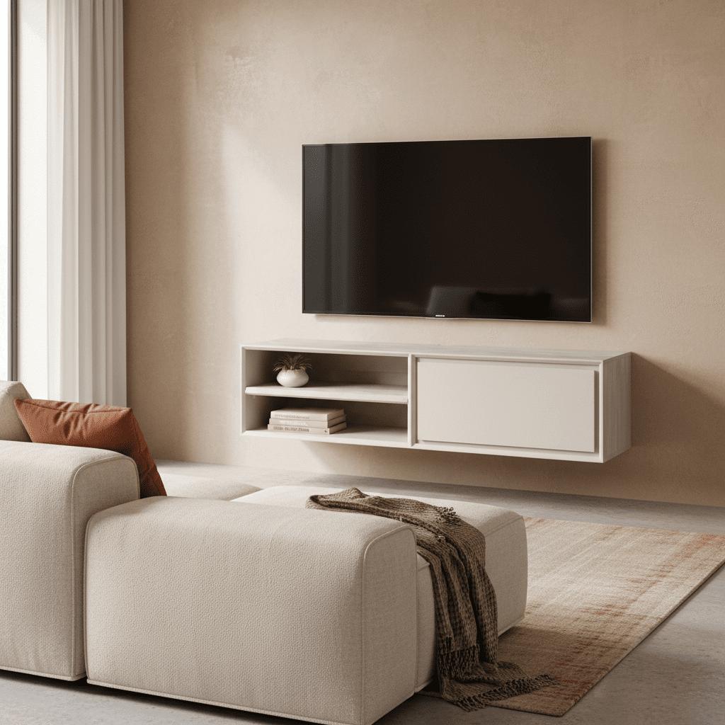 Zwevend tv meubel Ambiance Sand | 120 cm - Industrieelinhuis.nl