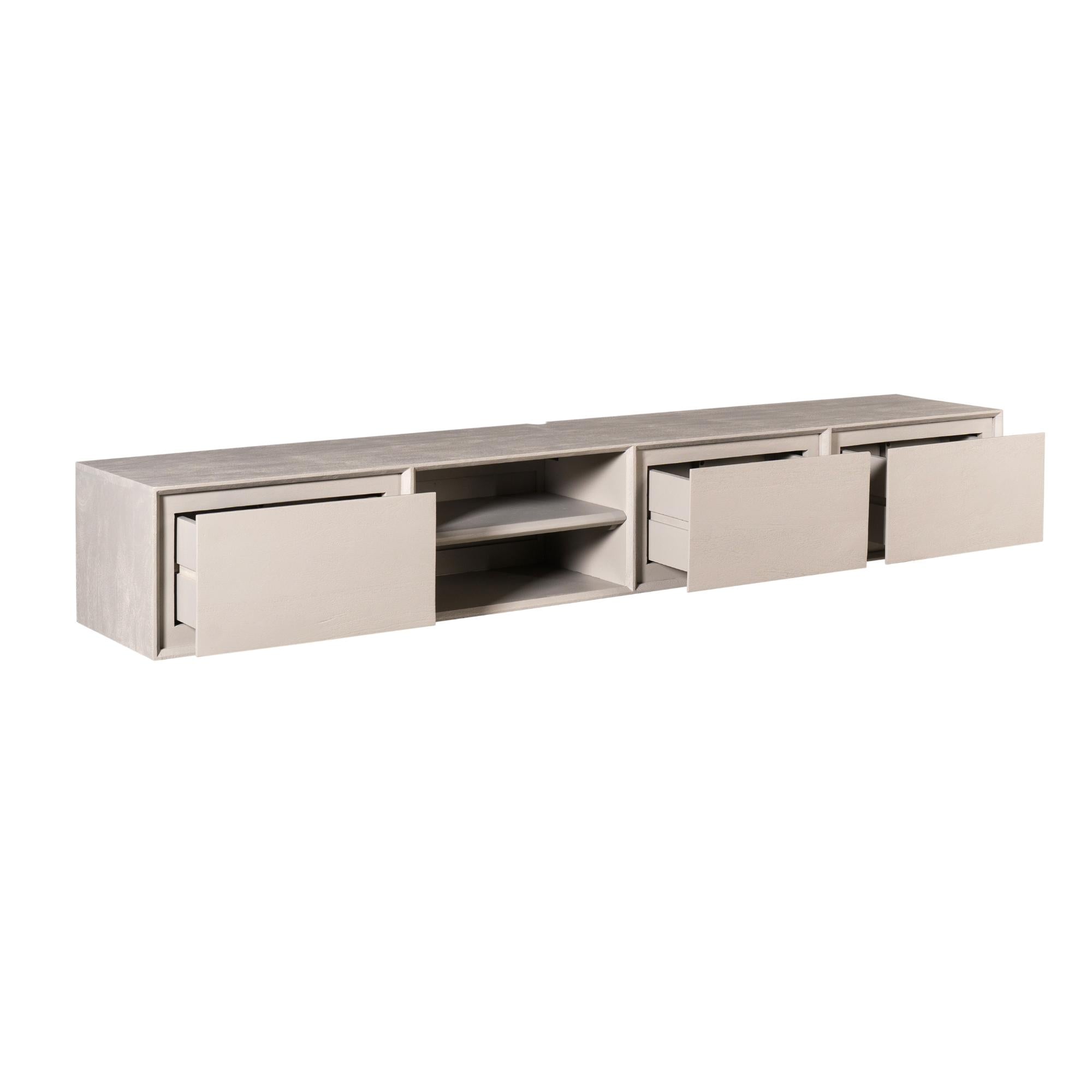 Zwevend tv meubel Ambiance Taupe | 200 cm - Industrieelinhuis.nl