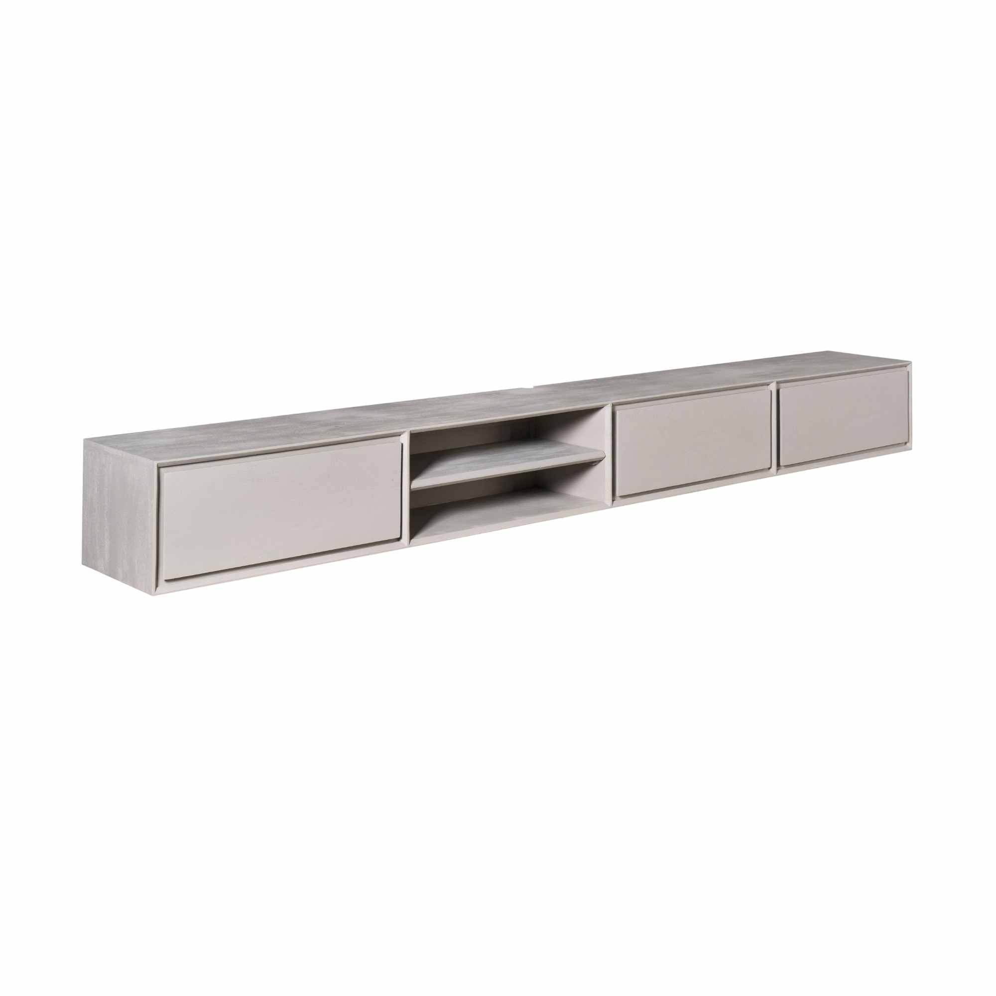 Zwevend tv meubel Ambiance Taupe | 240 cm - Industrieelinhuis.nl