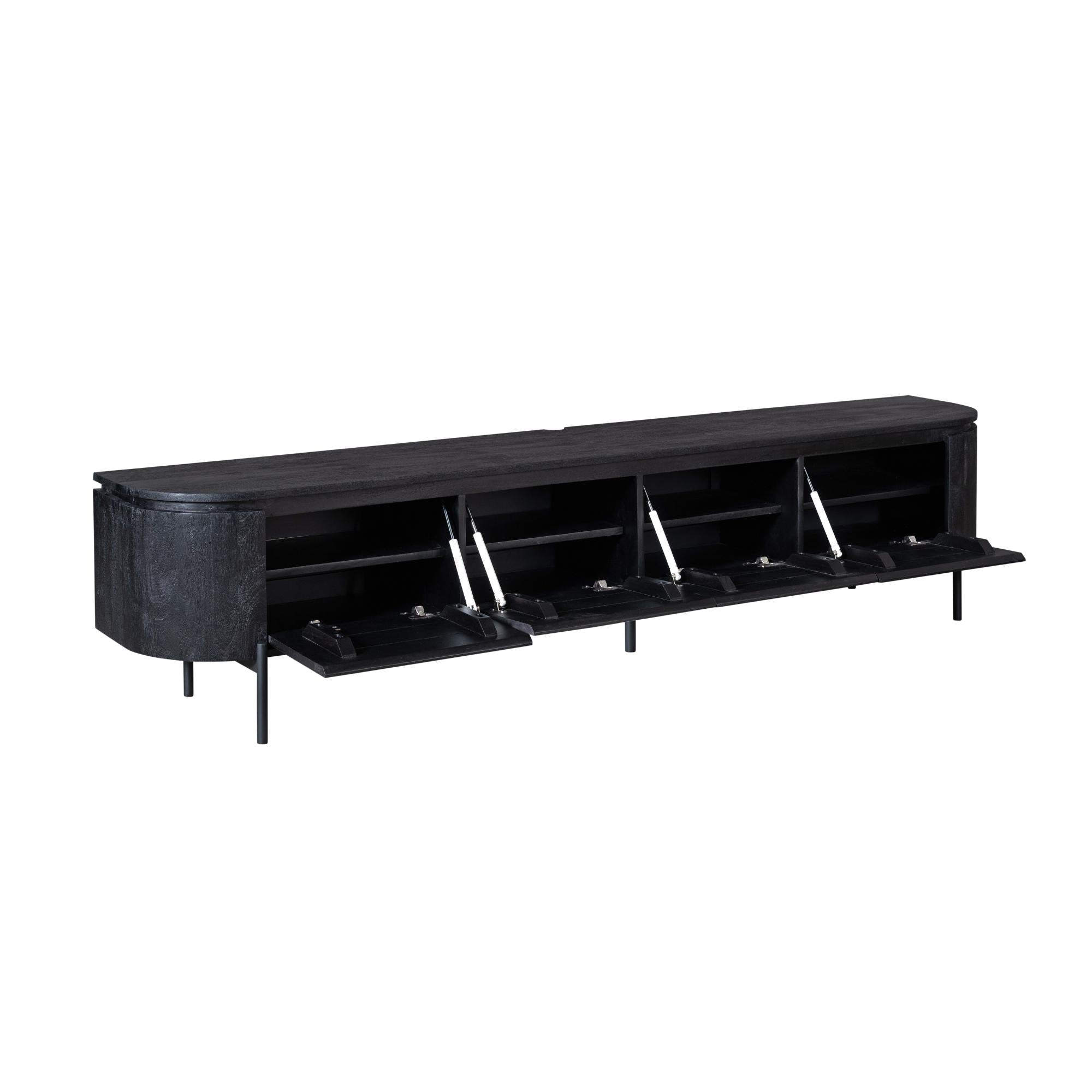 Tv meubel Excellent Black | 240 cm - Industrieelinhuis.nl