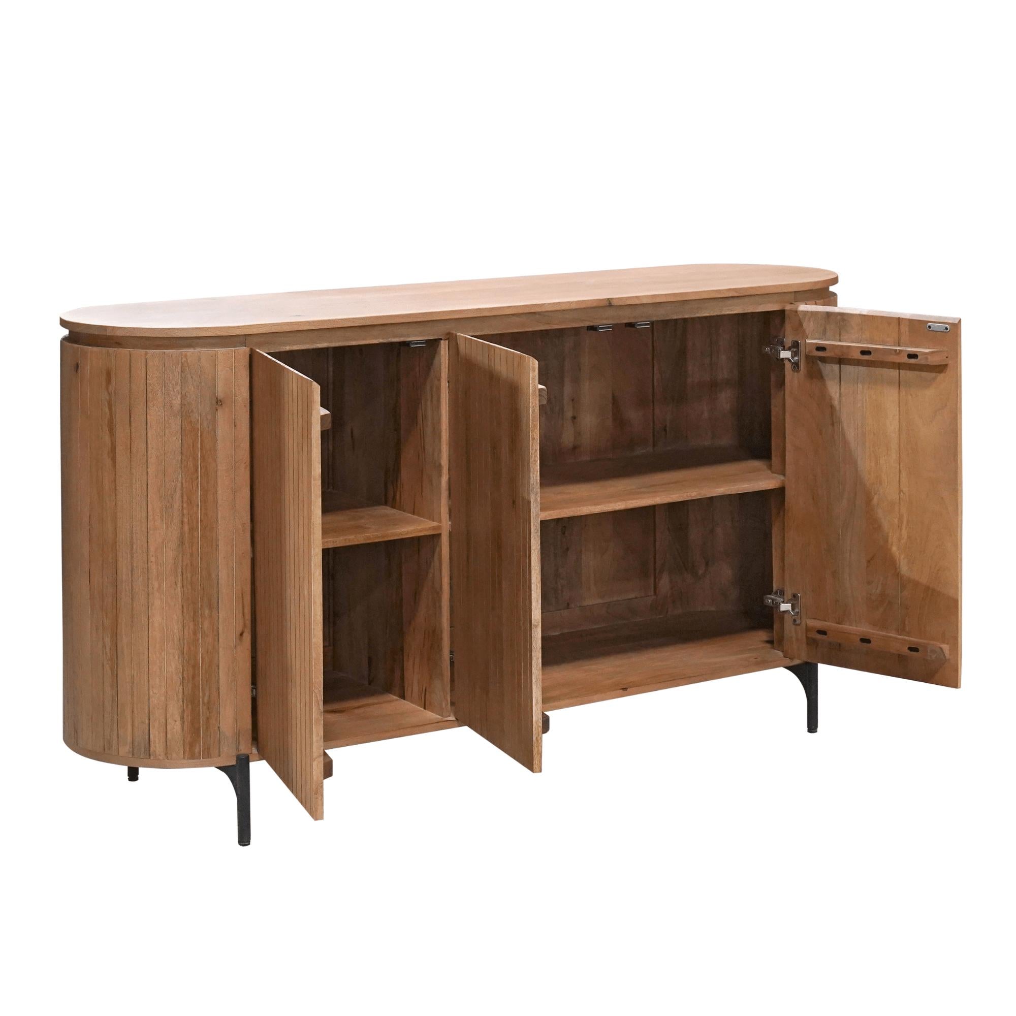 Dressoir Solana | 165 cm | Naturel - Industrieelinhuis.nl
