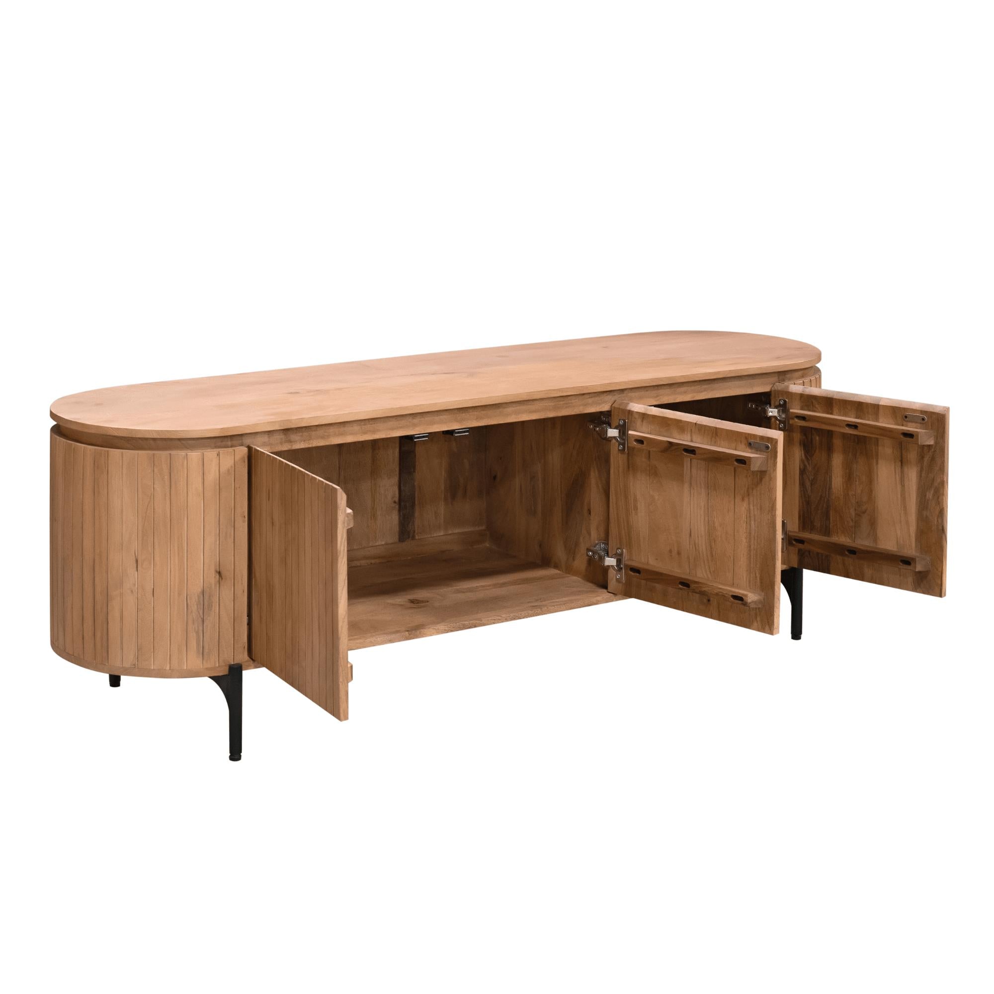 Tv meubel Solana | 165 cm | Naturel - Industrieelinhuis.nl