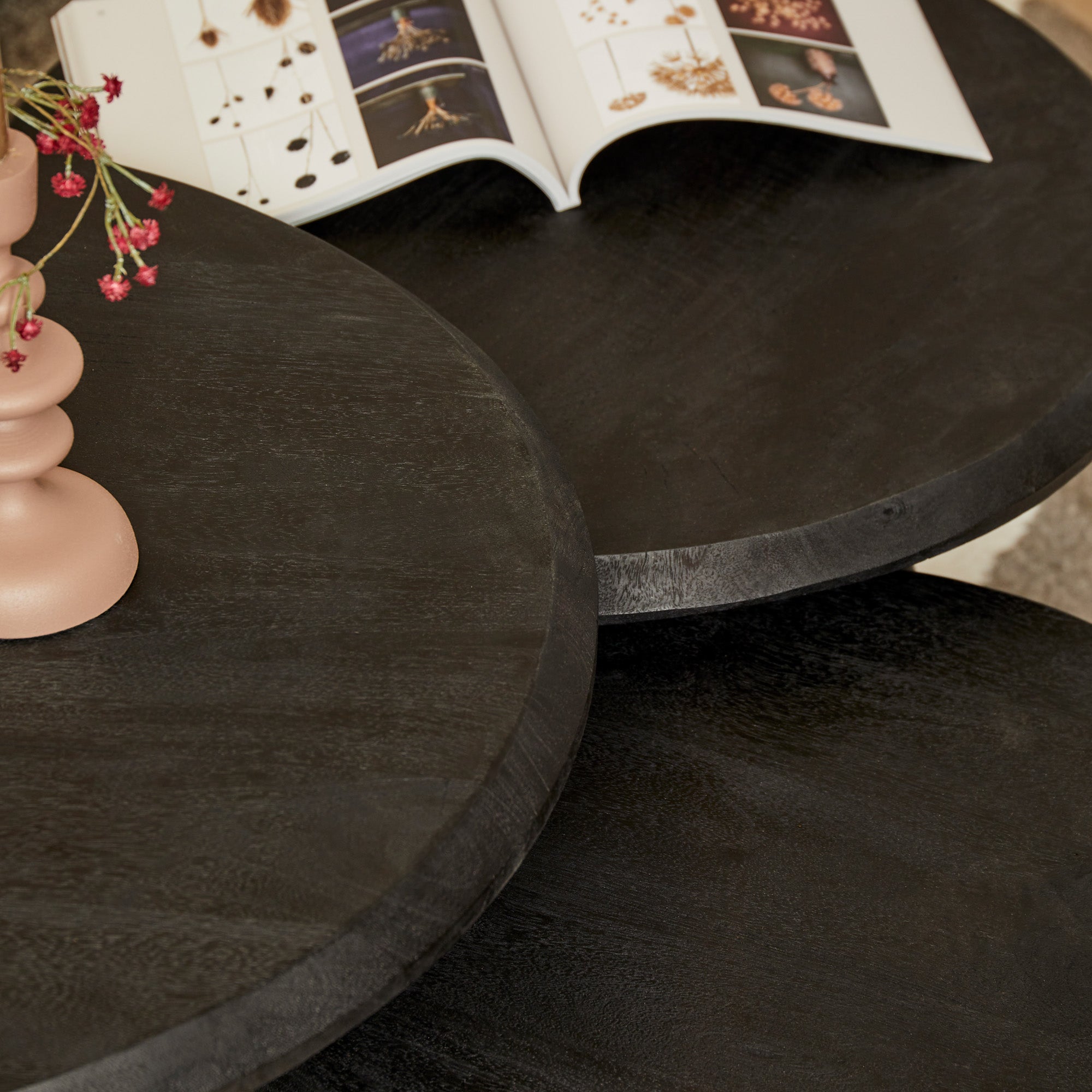 Salontafel Ohio Black | 70 cm| set van 3 - Industrieelinhuis.nl