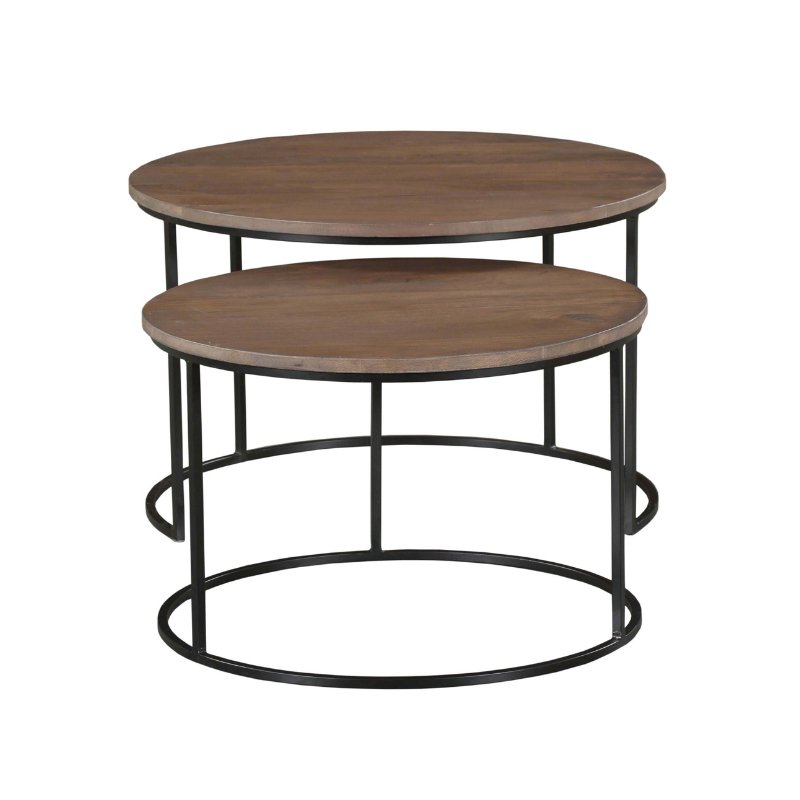 Salontafel Madison Walnoot | Set van 2 - Industrieelinhuis.nl