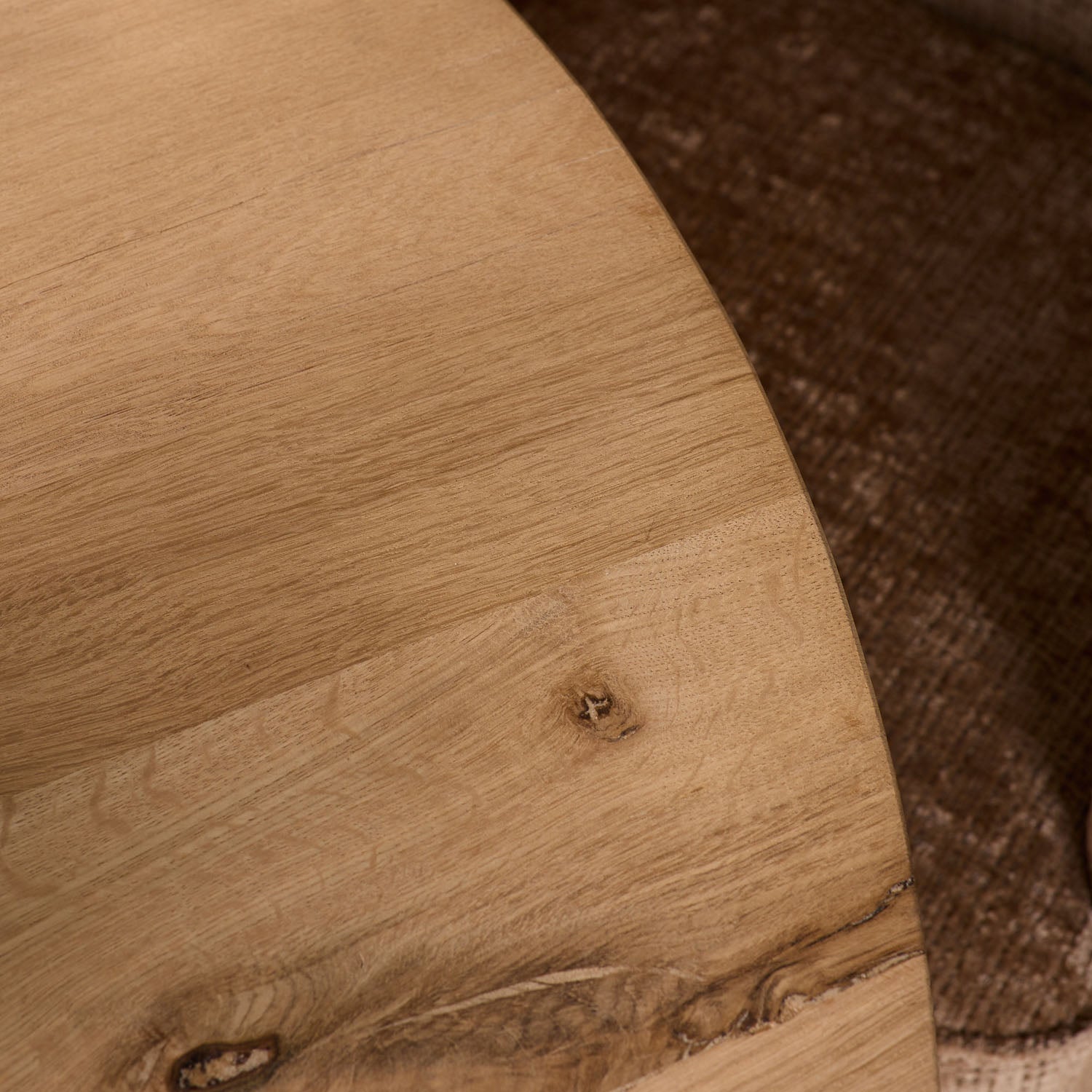 Eiken eettafel Ferris | Rond 130 cm | Naturel - Industrieelinhuis.nl