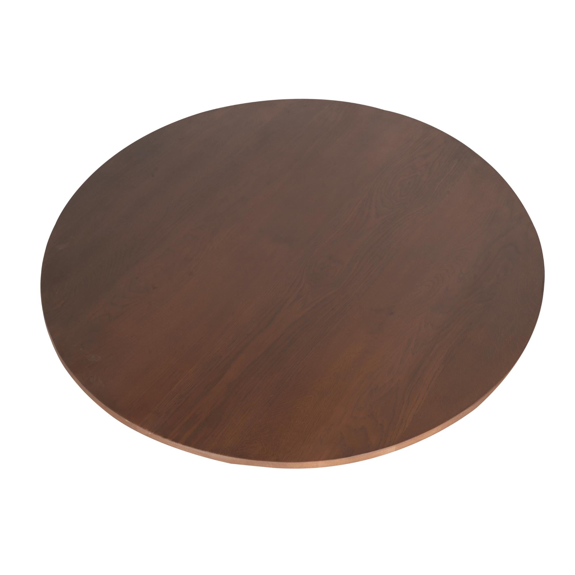Eiken eettafel Ferris | Rond 150 cm | Naturel - Industrieelinhuis.nl