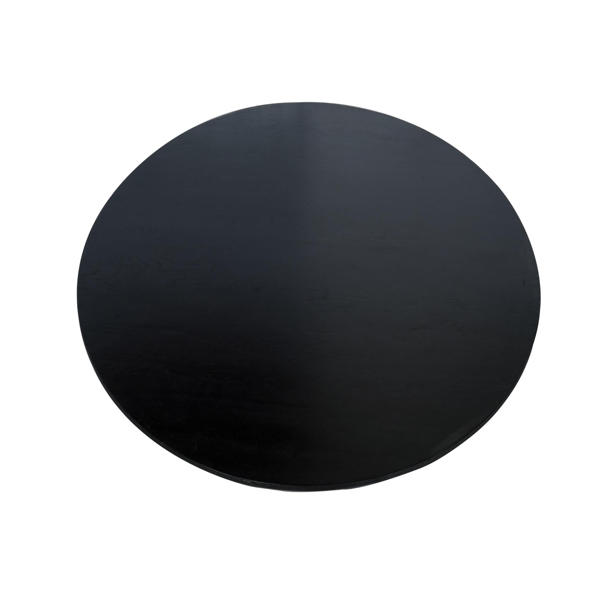 Eiken eettafel Ferris | Rond 150 cm | Zwart - Industrieelinhuis.nl