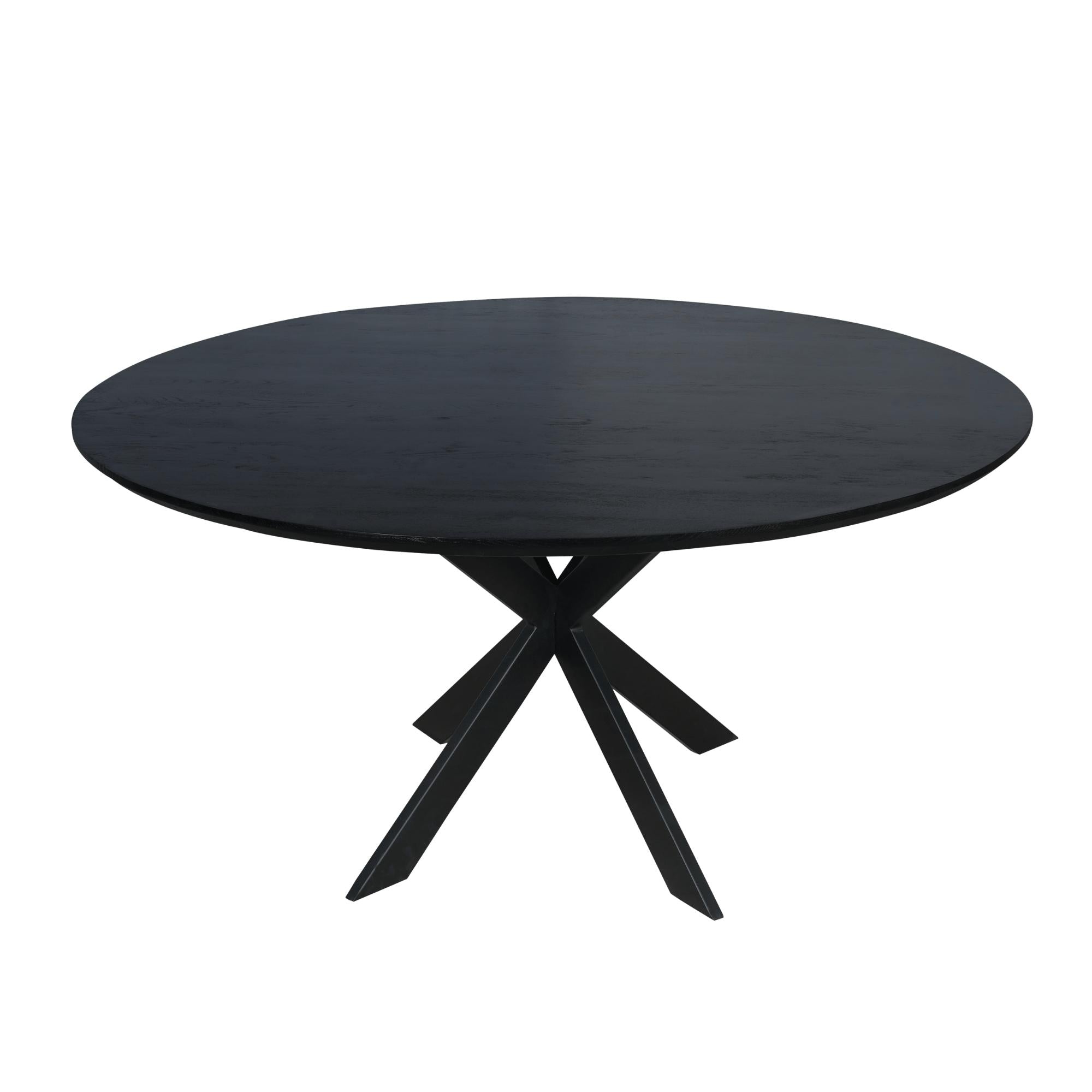 Eiken eettafel Ferris | Rond 150 cm | Naturel - Industrieelinhuis.nl