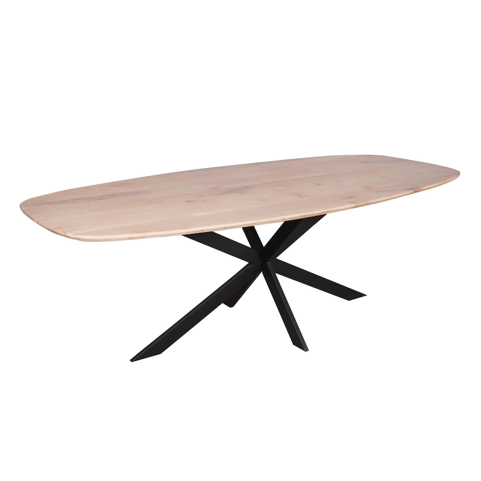 Eiken eettafel Ferris | Deens Ovaal 240 cm | Naturel - Industrieelinhuis.nl