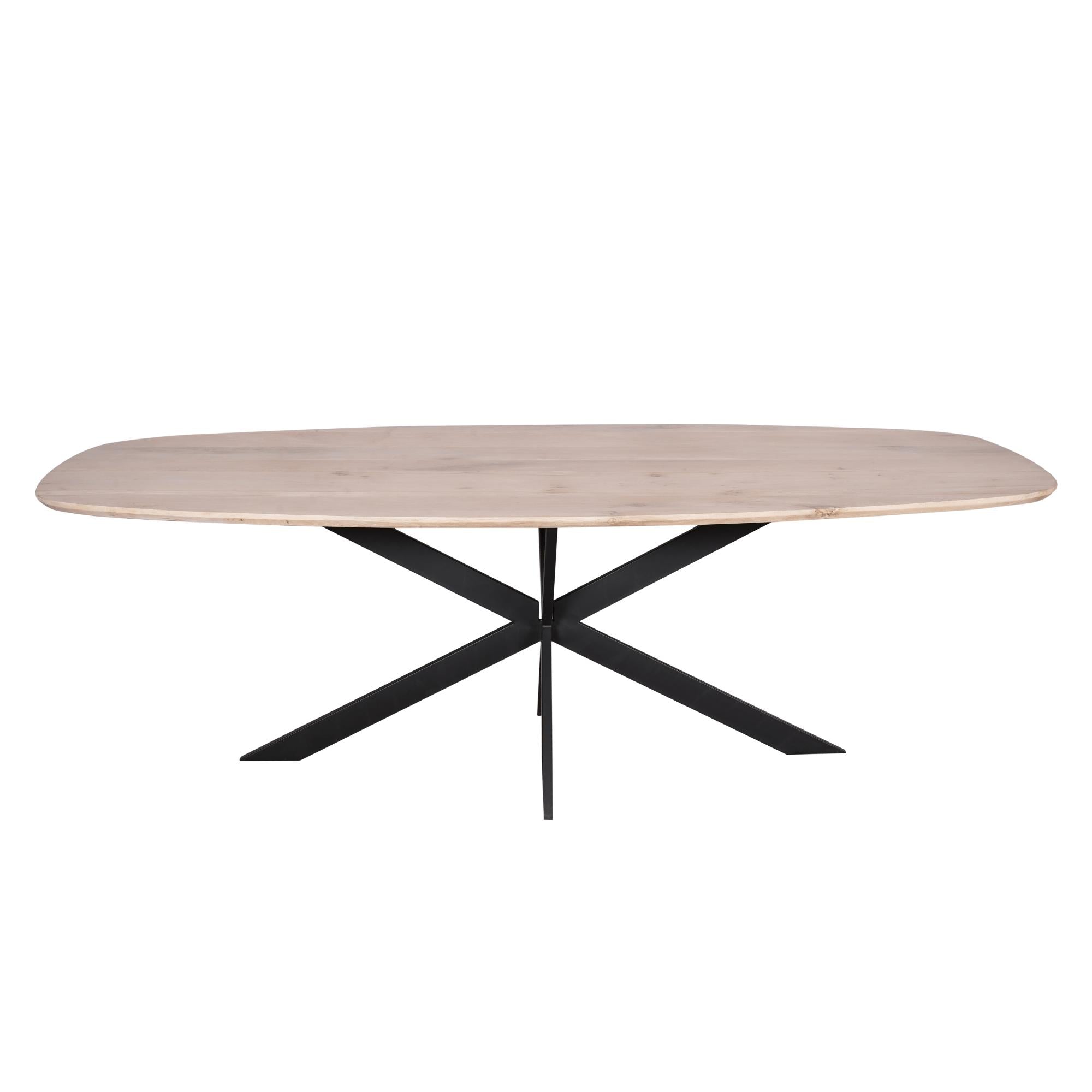 Eiken eettafel Ferris | Deens Ovaal 200 cm | Naturel - Industrieelinhuis.nl