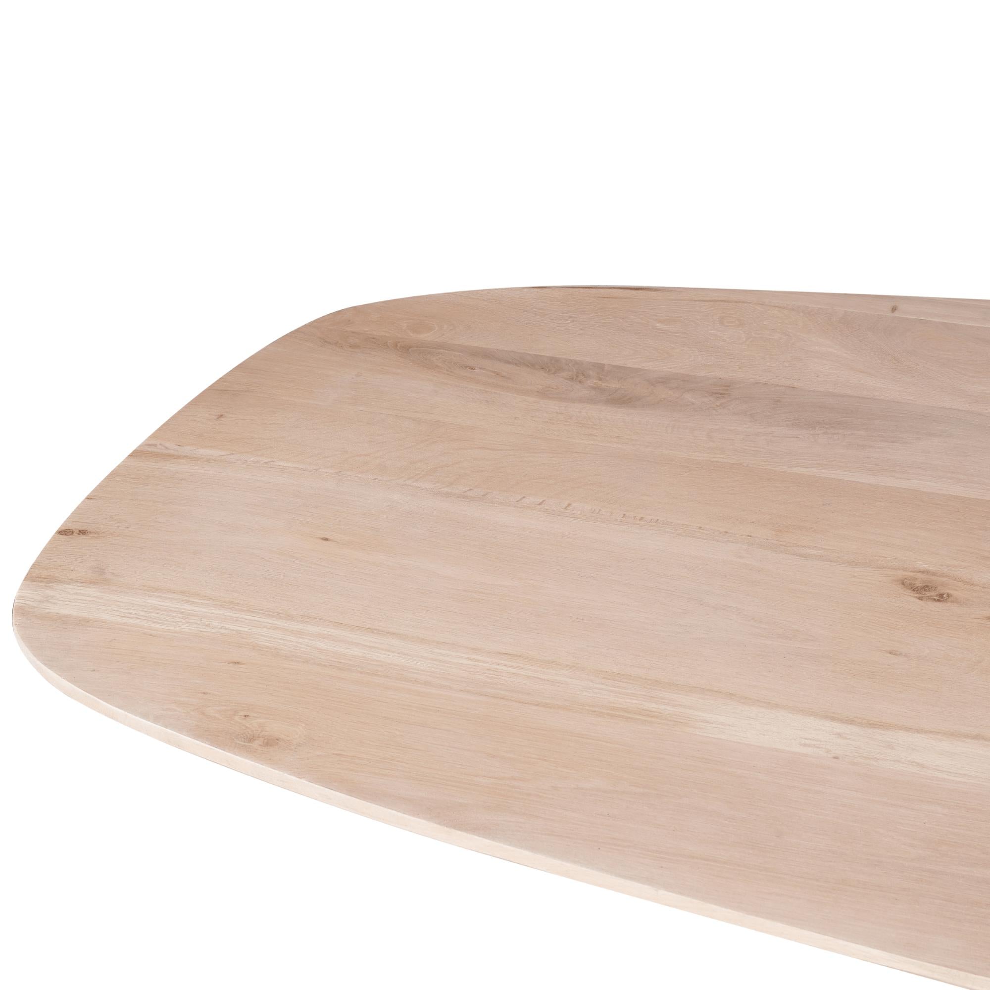 Eiken eettafel Ferris | Deens Ovaal 200 cm | Naturel - Industrieelinhuis.nl