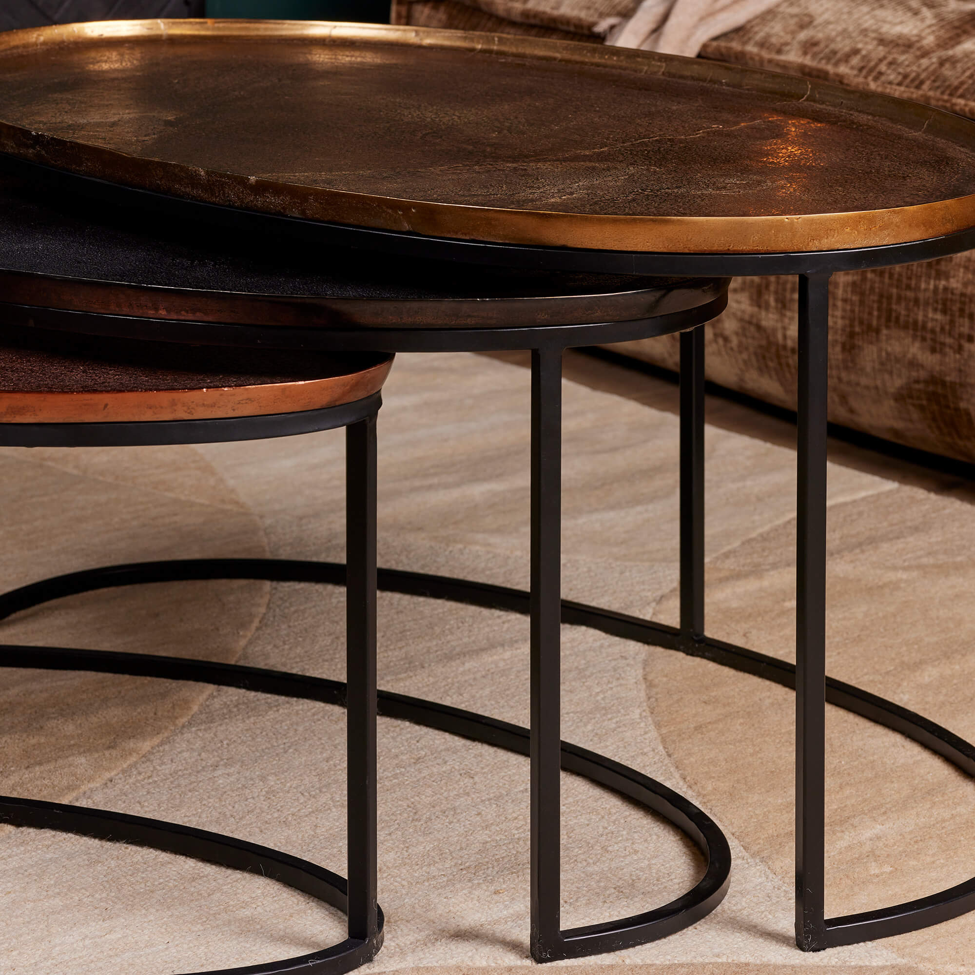 Salontafel Raley | 100 cm | Set van 3 - Industrieelinhuis.nl