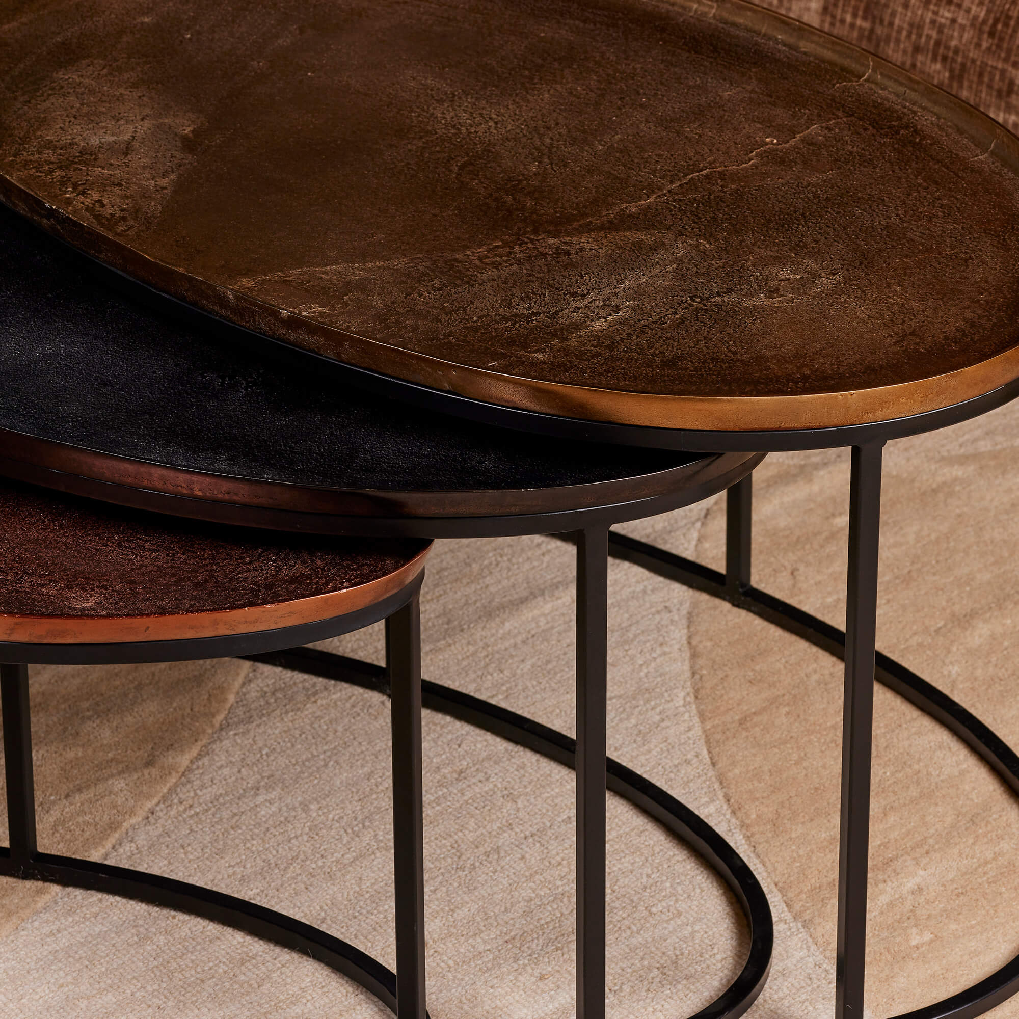 Salontafel Raley | 100 cm | Set van 3 - Industrieelinhuis.nl