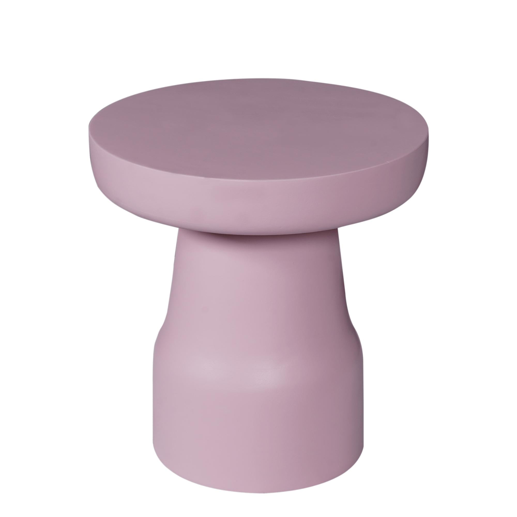 Bijzettafel Drum Roze - Industrieelinhuis.nl