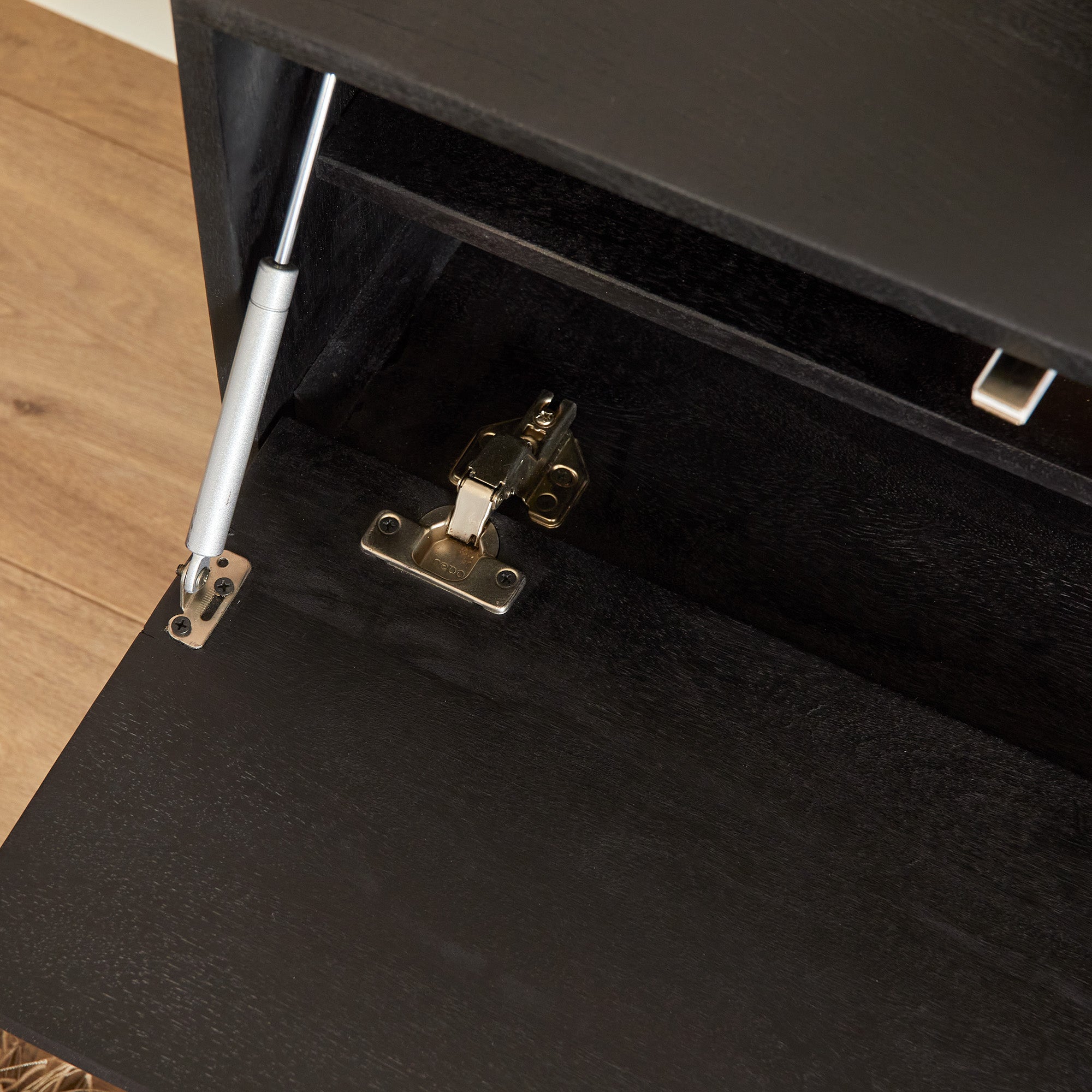 Zwevend tv meubel Vista Black | 120 cm - Industrieelinhuis.nl