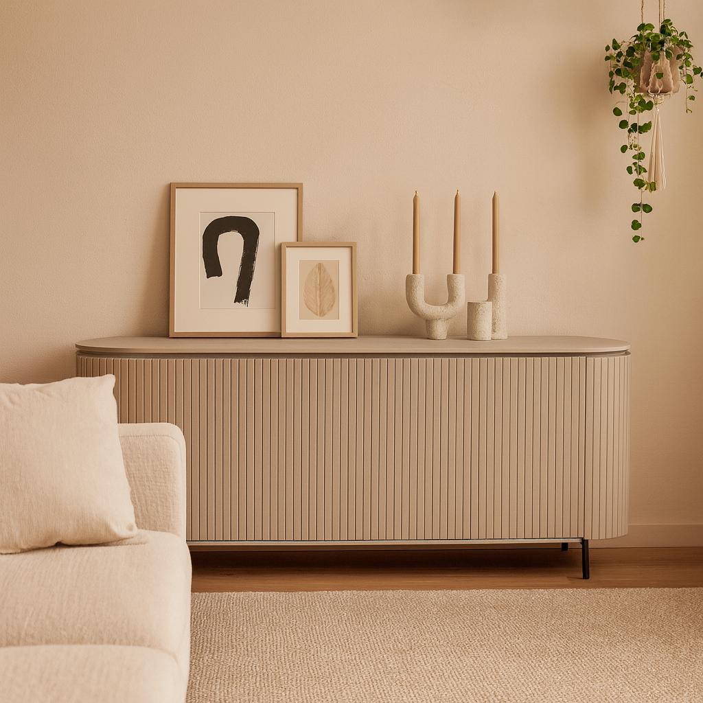 Dressoir Solana | 210 cm | Taupe - Industrieelinhuis.nl