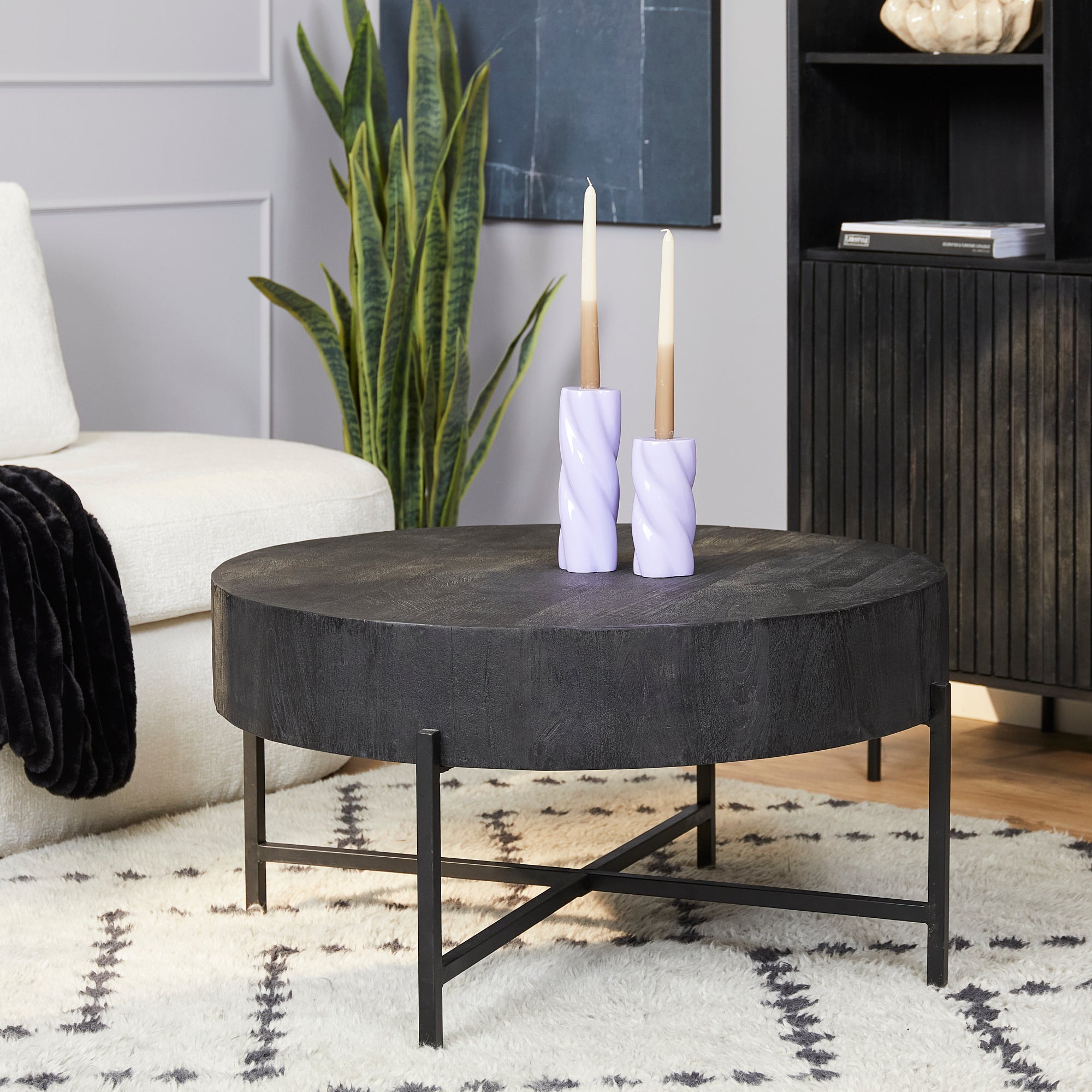 Salontafel Cooper Black 80 cm - Industrieelinhuis.nl