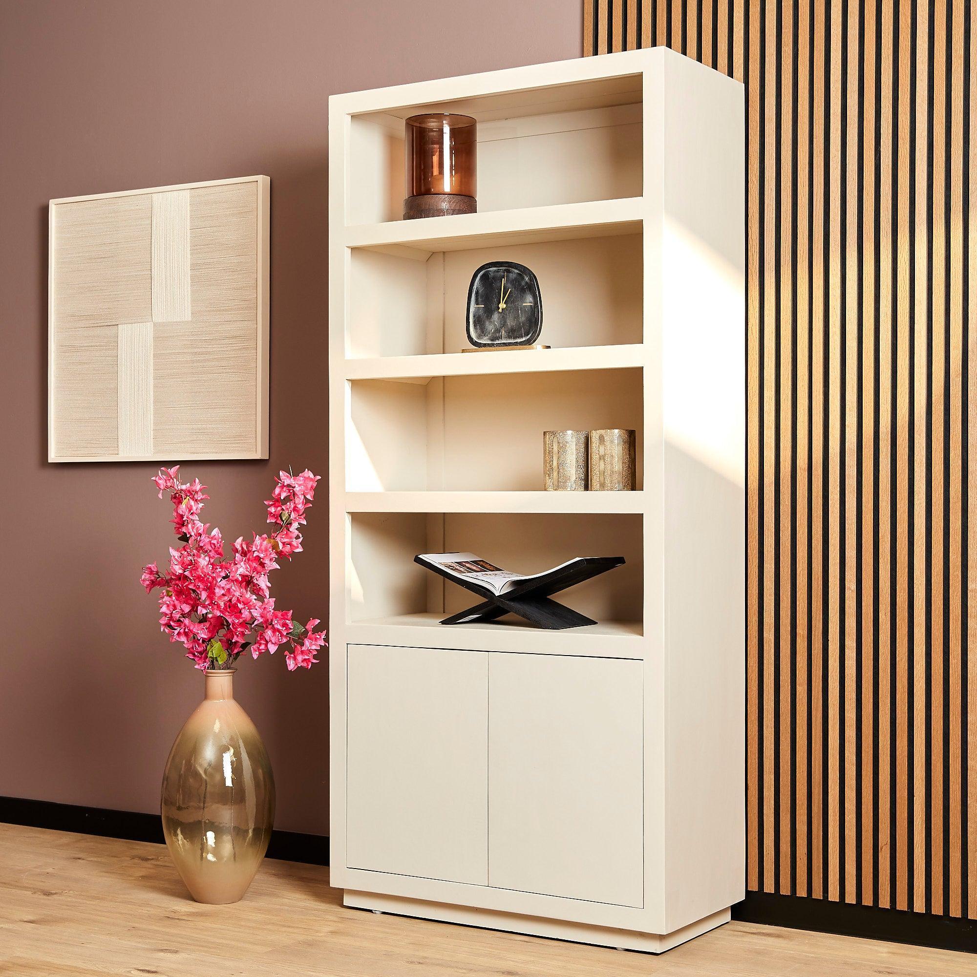 Boekenkast Eclipse Sand | 90 cm - Industrieelinhuis.nl