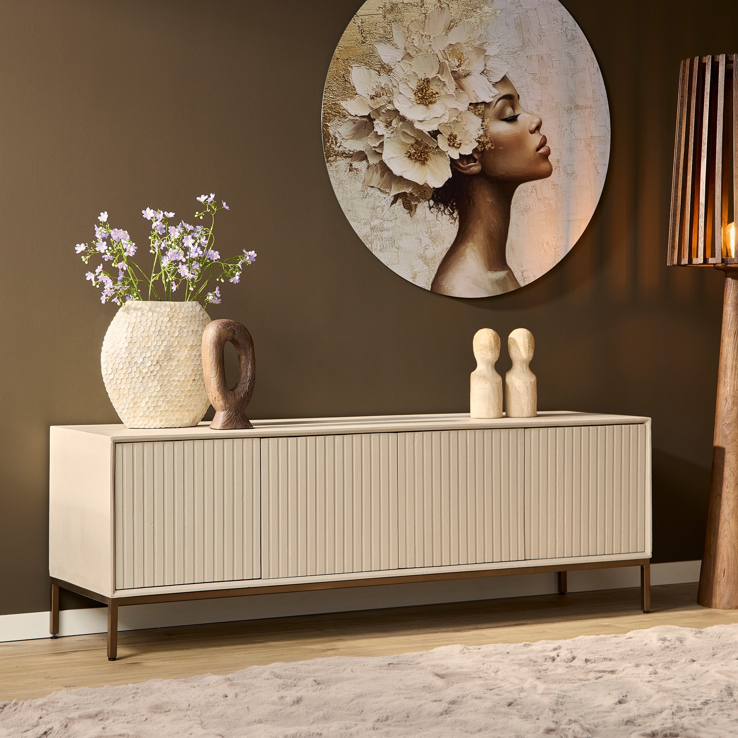 Tv meubel beige Madison Sand 165 cm